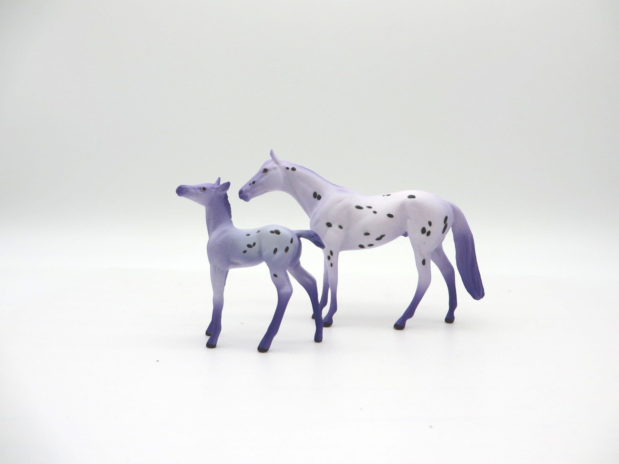 Lavender Chocolate Chip Thoroughbred and Foal Chip Painted By Ellen Robbins  NICM-7/23/21