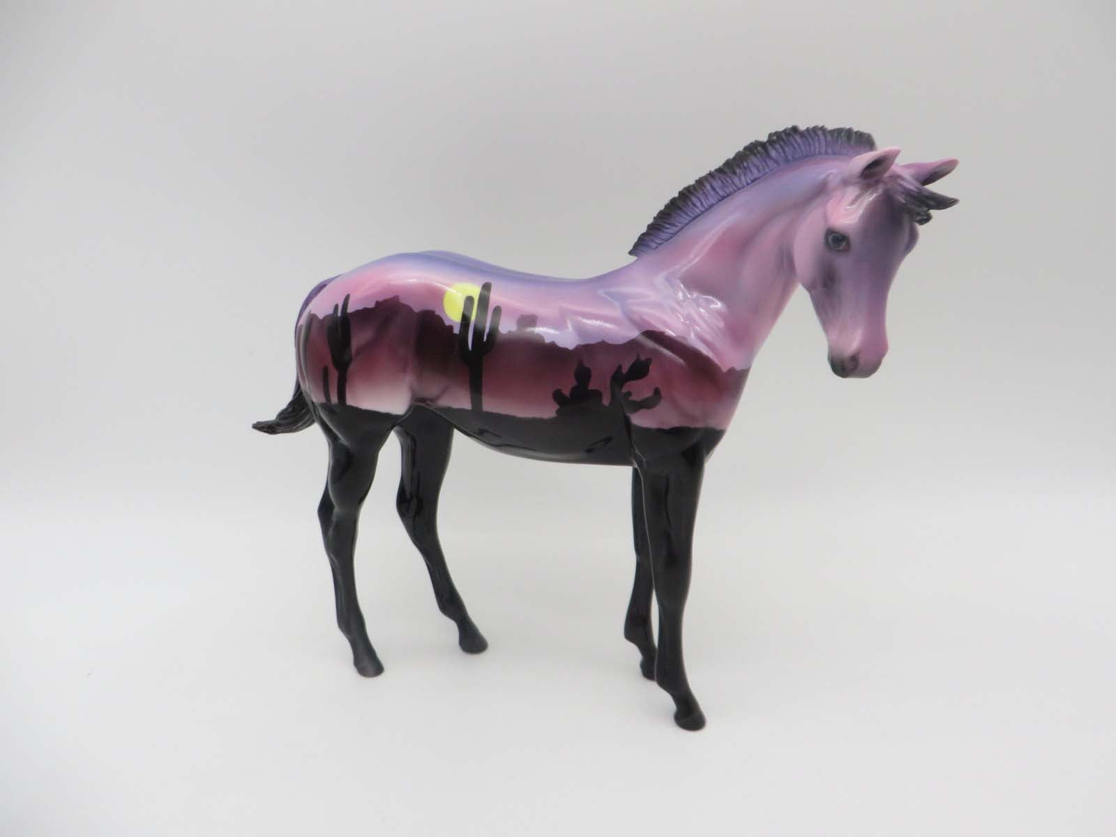 Lavender Sunset Bliss-OOAK Weanling Deco By Dawn Quick SHCF23