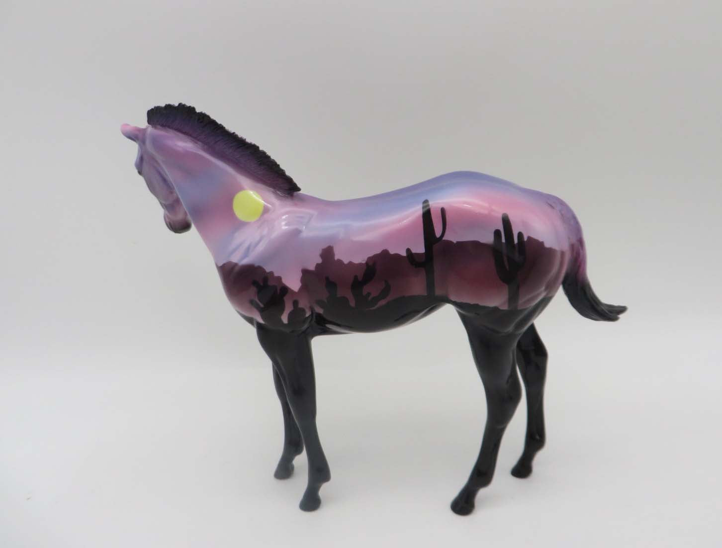 Lavender Sunset Bliss-OOAK Weanling Deco By Dawn Quick SHCF23