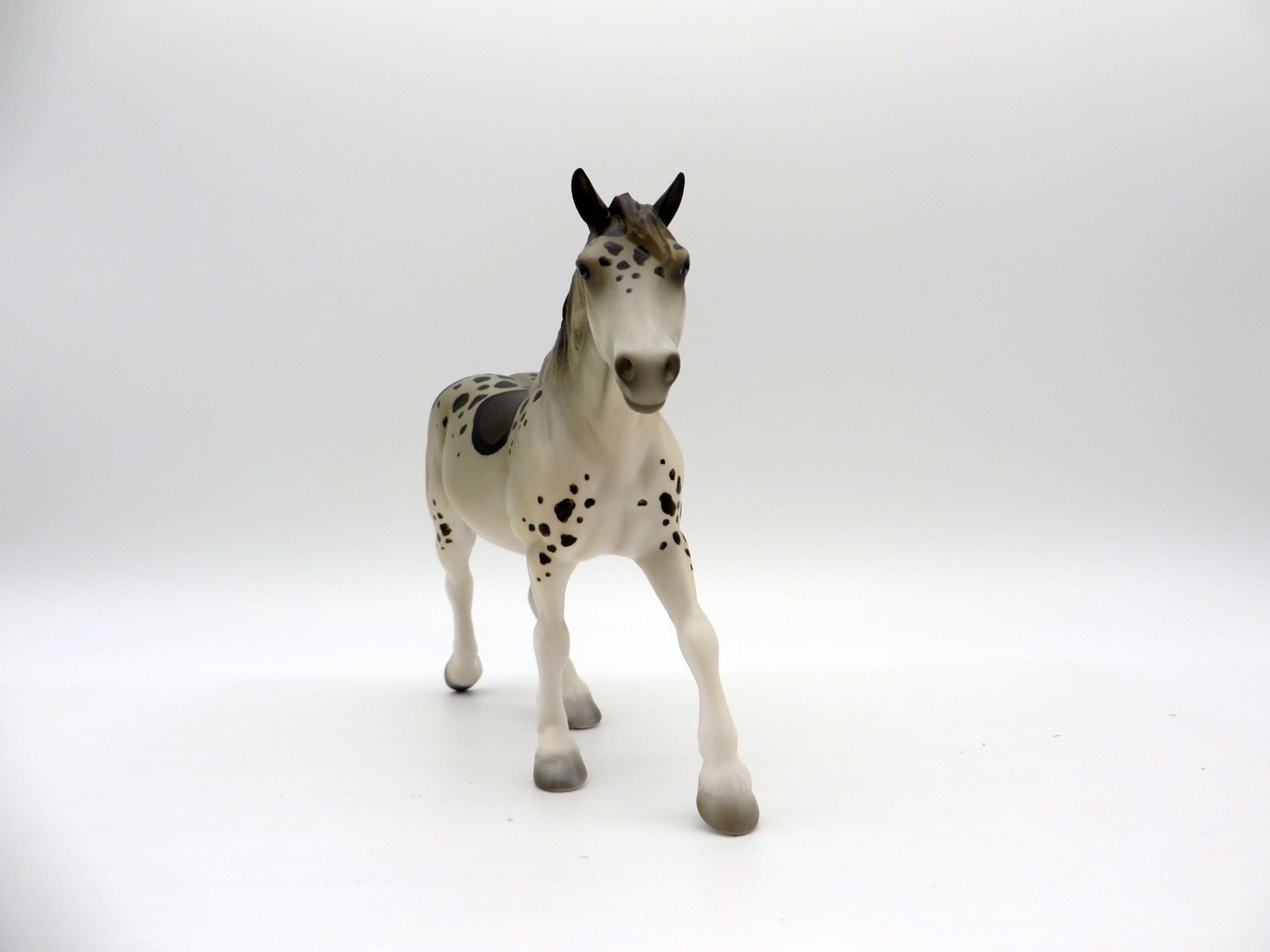 Leo-Leopard Shark-OOAK Trotting Draft Pebbles Painted by Ellen Robbins 7/16/21