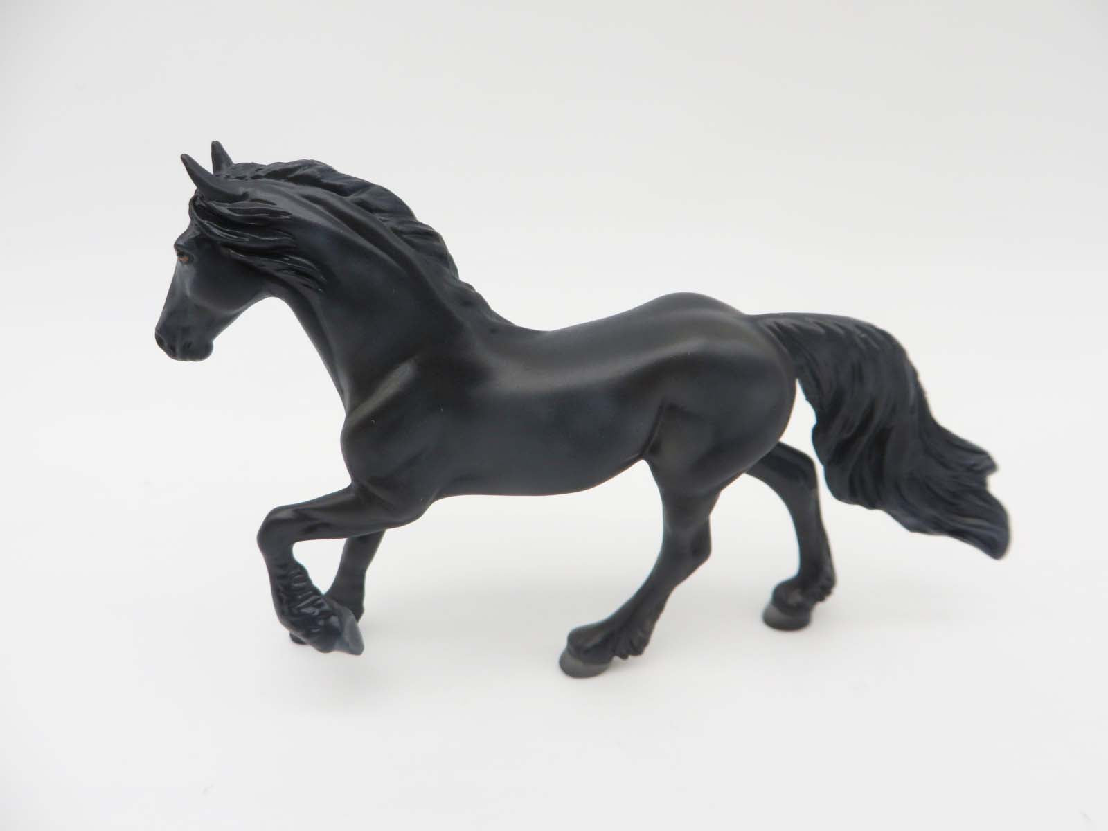 Let R Rip Tater Chip OOAK - Black Frisian Chip By Donna Fredley - SHCF23