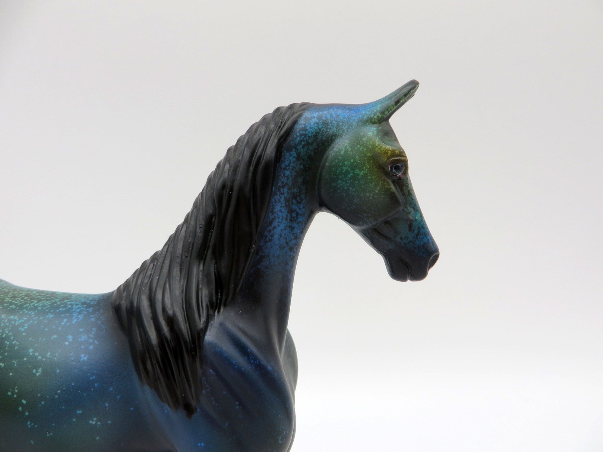 Leviathan-OOAK Deco Saddlebred Pebbles Painted by Ellen Robbins  EQ 21