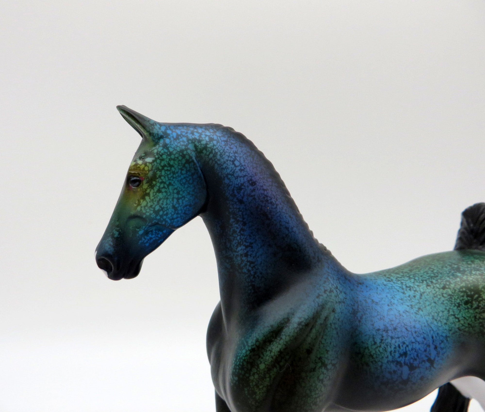 Leviathan-OOAK Deco Saddlebred Pebbles Painted by Ellen Robbins  EQ 21
