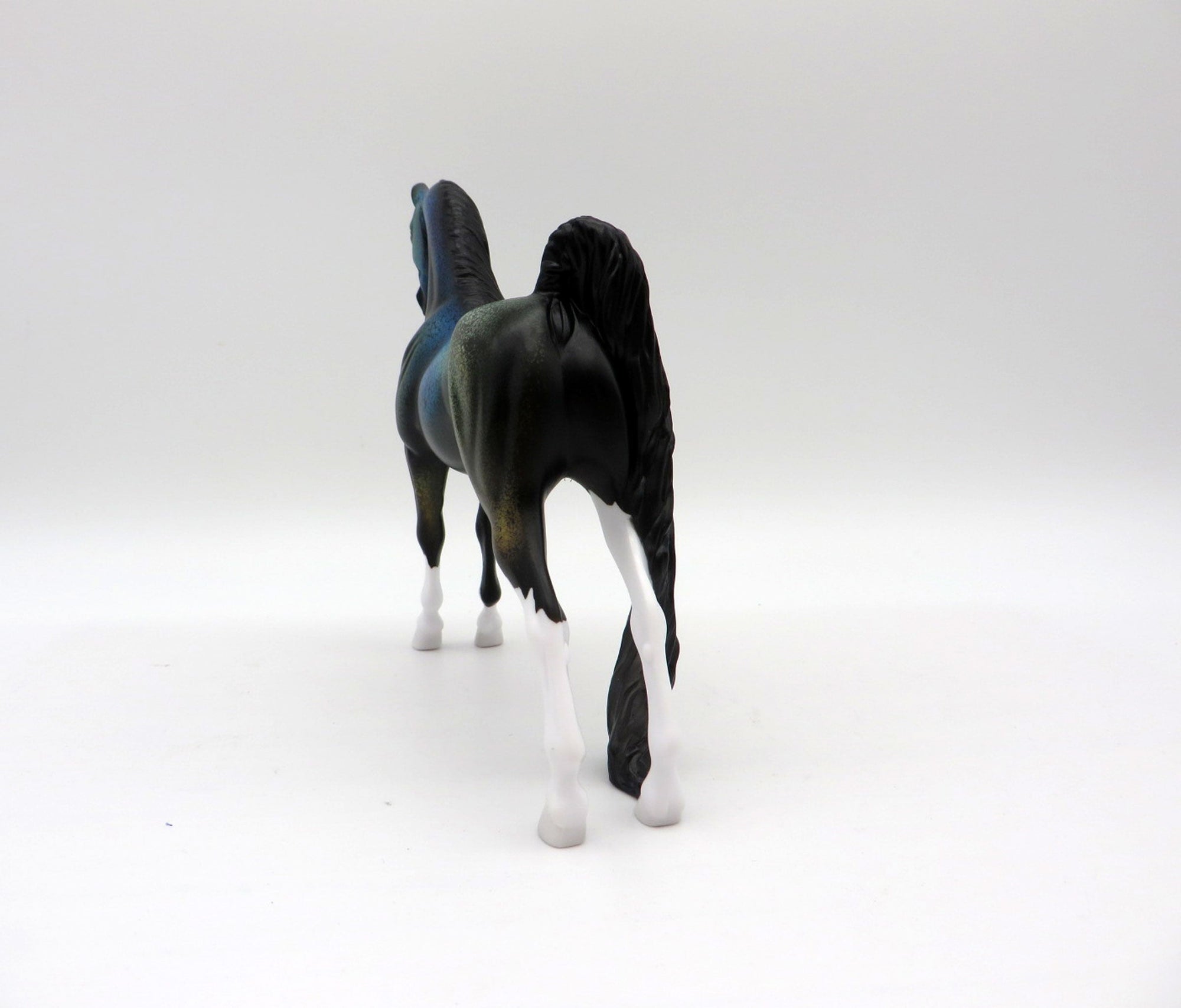 Leviathan-OOAK Deco Saddlebred Pebbles Painted by Ellen Robbins  EQ 21