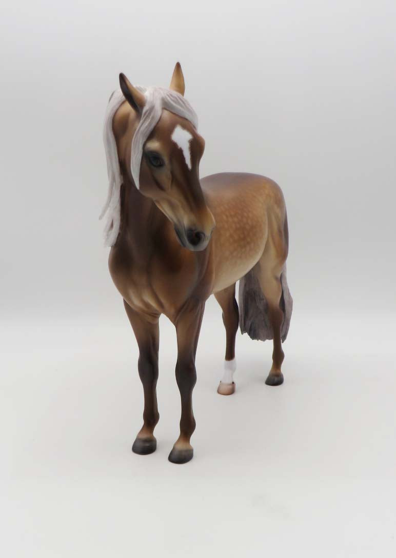 Levin - OOAK - Dappled Sooty Palomino Andalusian By Caroline Boydston BEST OFFER 3/13/23