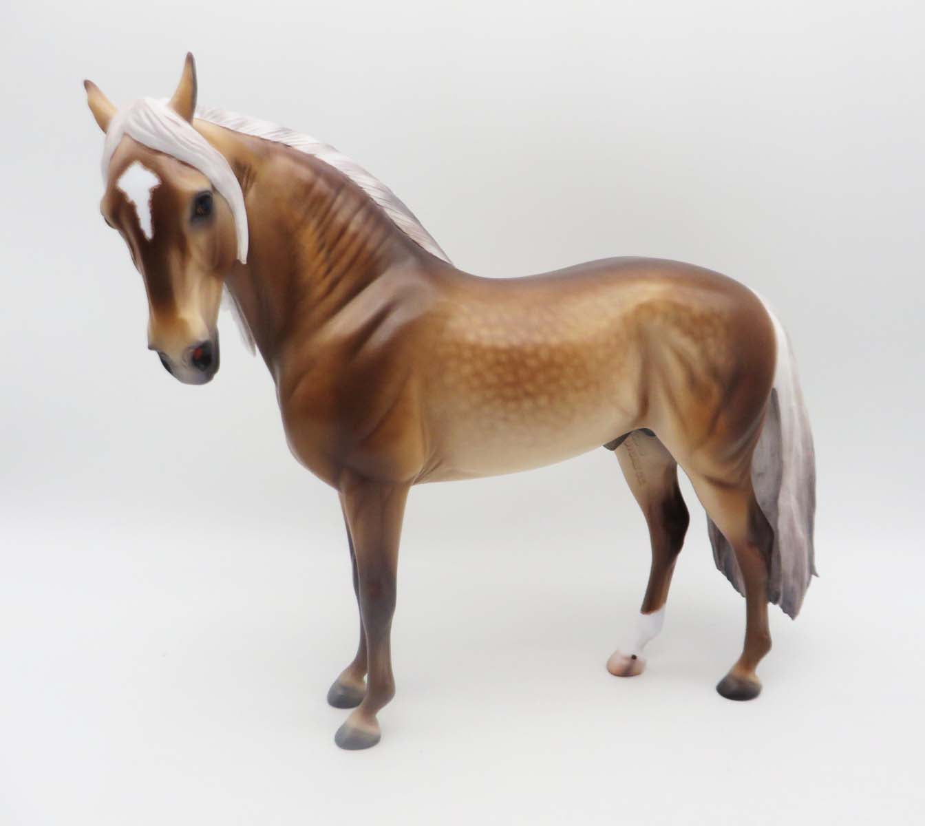 Levin - OOAK - Dappled Sooty Palomino Andalusian By Caroline Boydston BEST OFFER 3/13/23