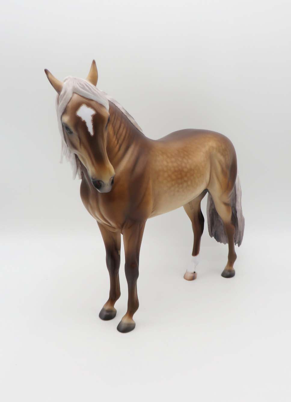 Levin - OOAK - Dappled Sooty Palomino Andalusian By Caroline Boydston BEST OFFER 3/13/23