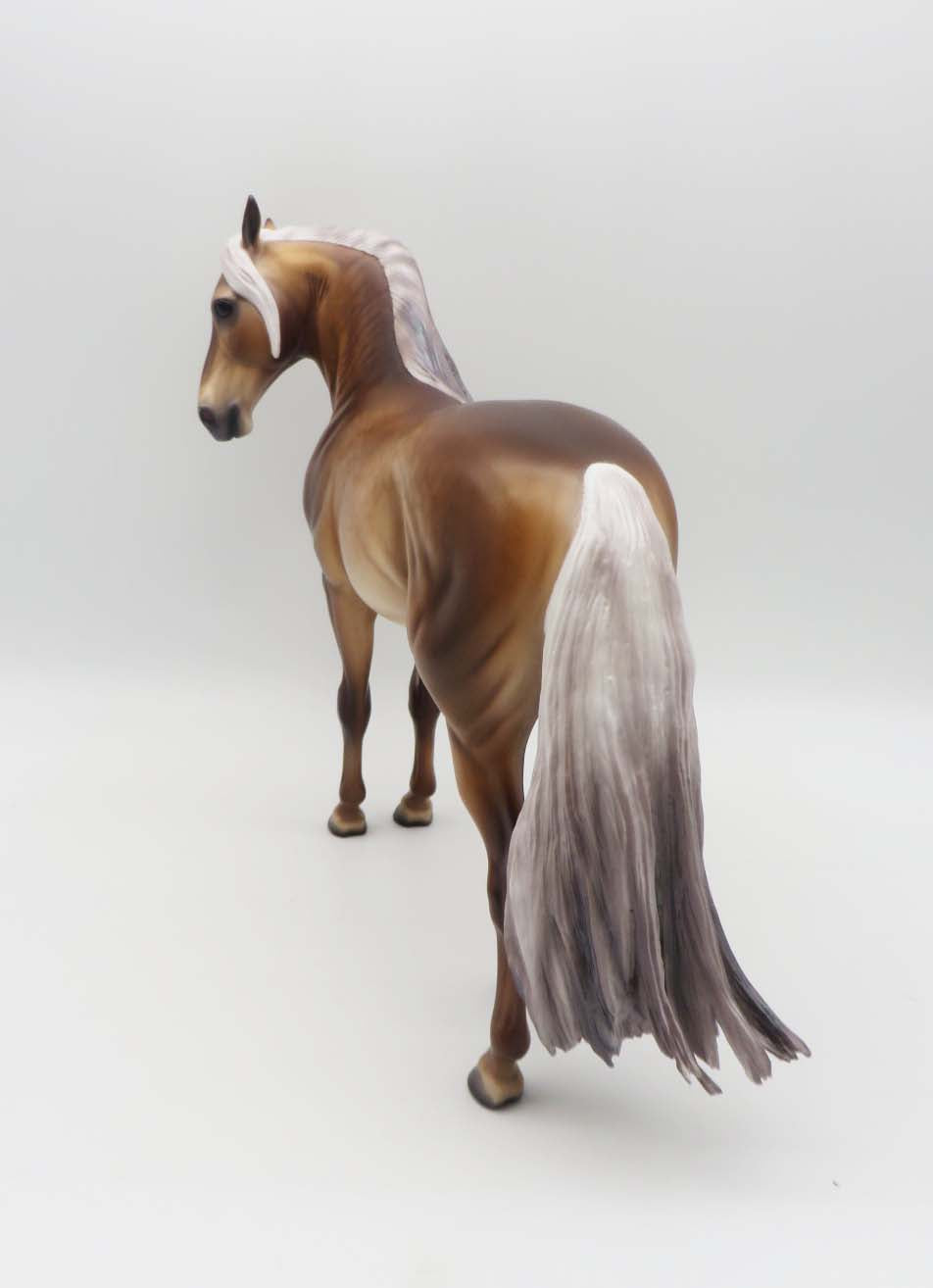 Levin - OOAK - Dappled Sooty Palomino Andalusian By Caroline Boydston BEST OFFER 3/13/23