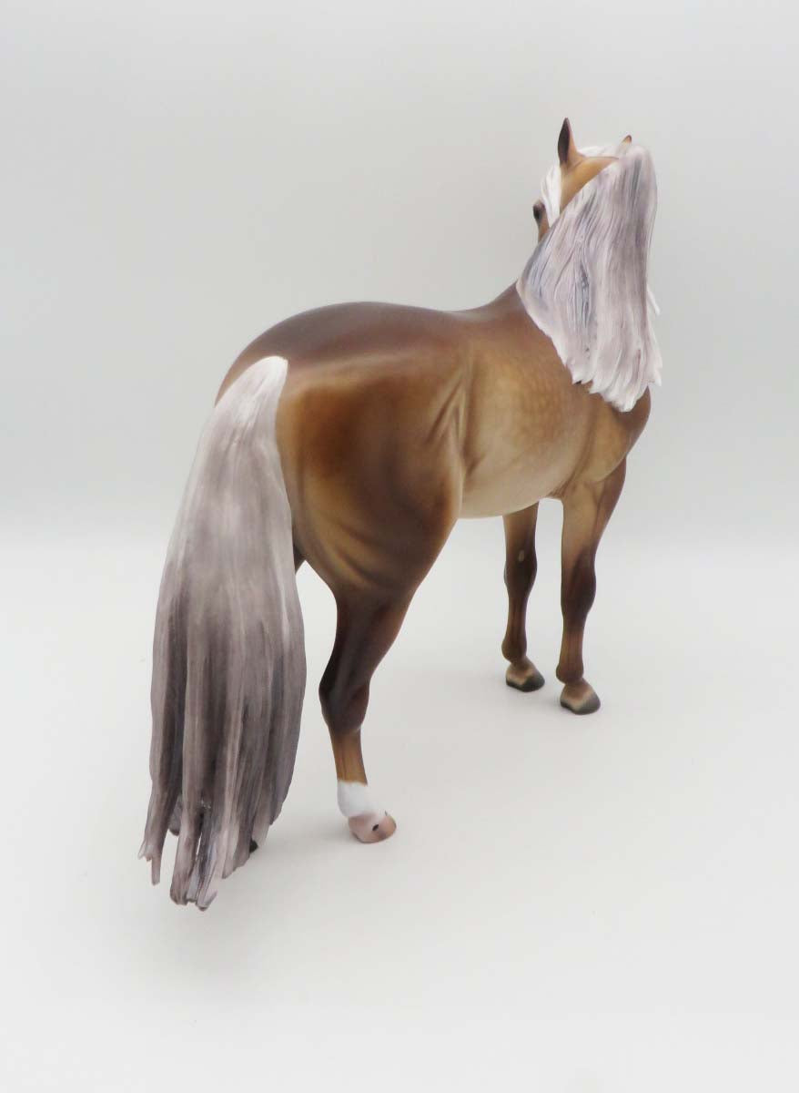 Levin - OOAK - Dappled Sooty Palomino Andalusian By Caroline Boydston BEST OFFER 3/13/23