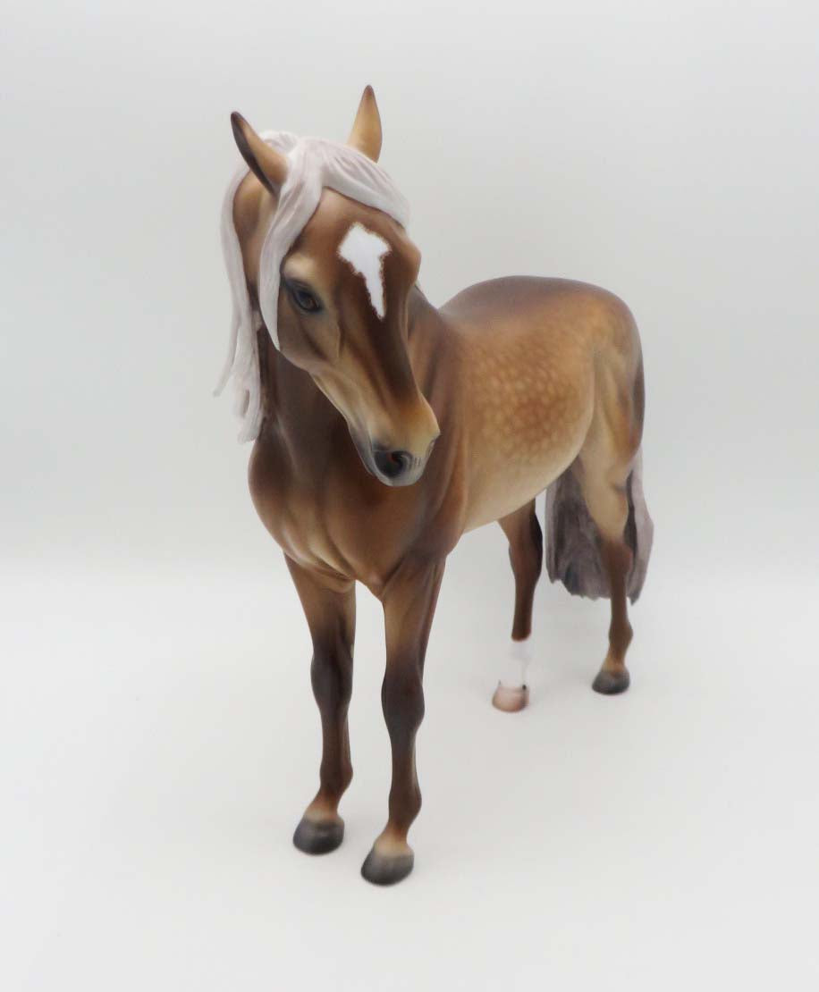 Levin - OOAK - Dappled Sooty Palomino Andalusian By Caroline Boydston BEST OFFER 3/13/23