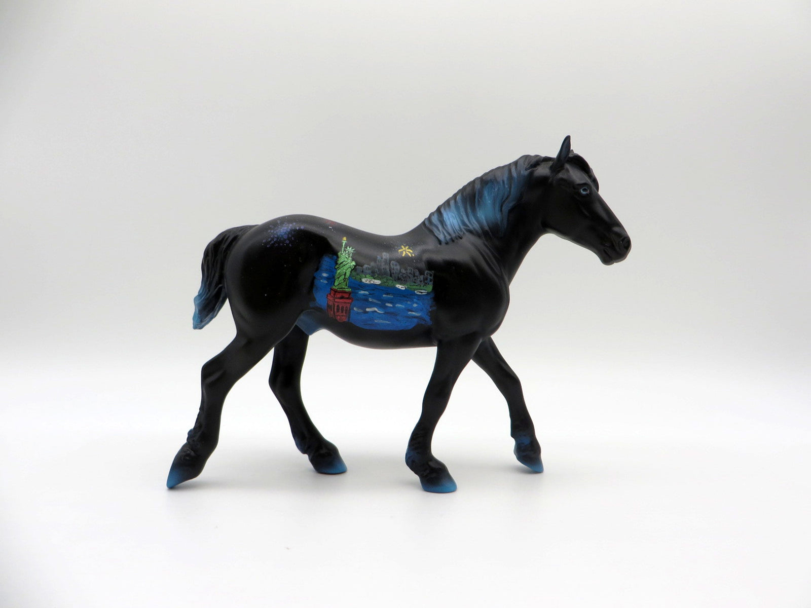 Liberty-OOAK Trotting Drafter Deco Painted By Jas Fanning 6/10/21