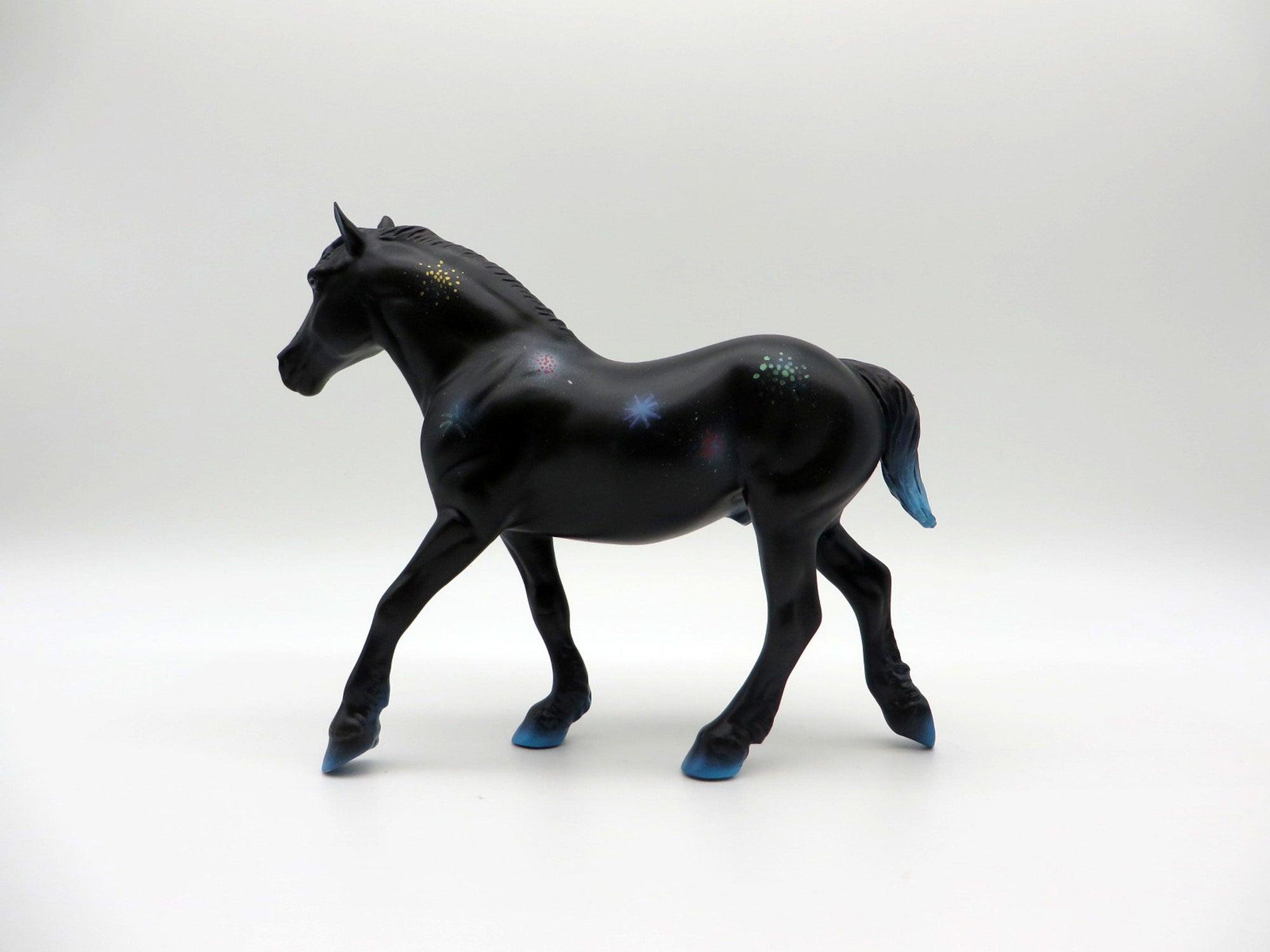 Liberty-OOAK Trotting Drafter Deco Painted By Jas Fanning 6/10/21