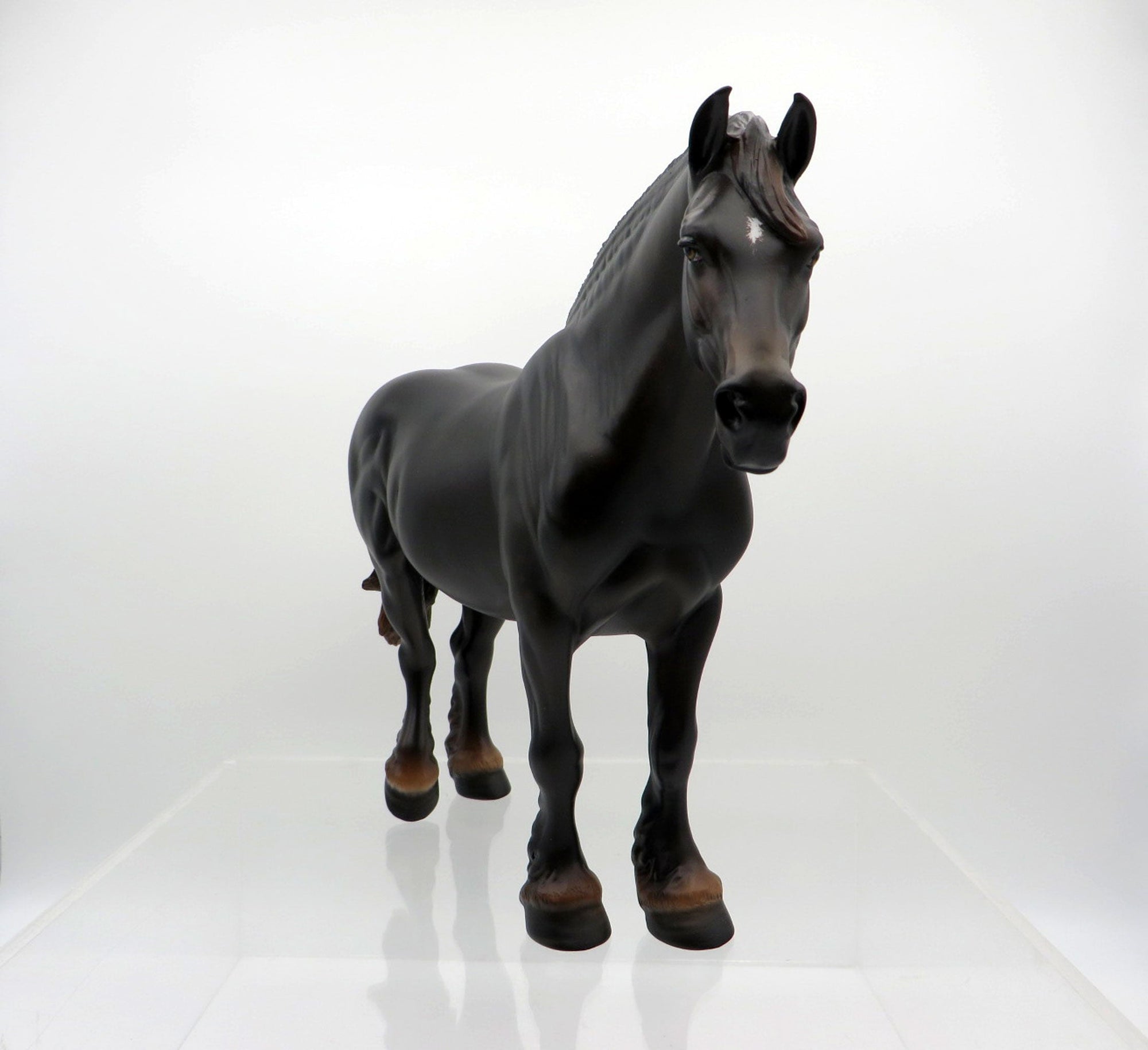 Lisbeth-OOAK Dapple Sun Burnt Black Draft Painted by Sheryl Leisure 3/15/21