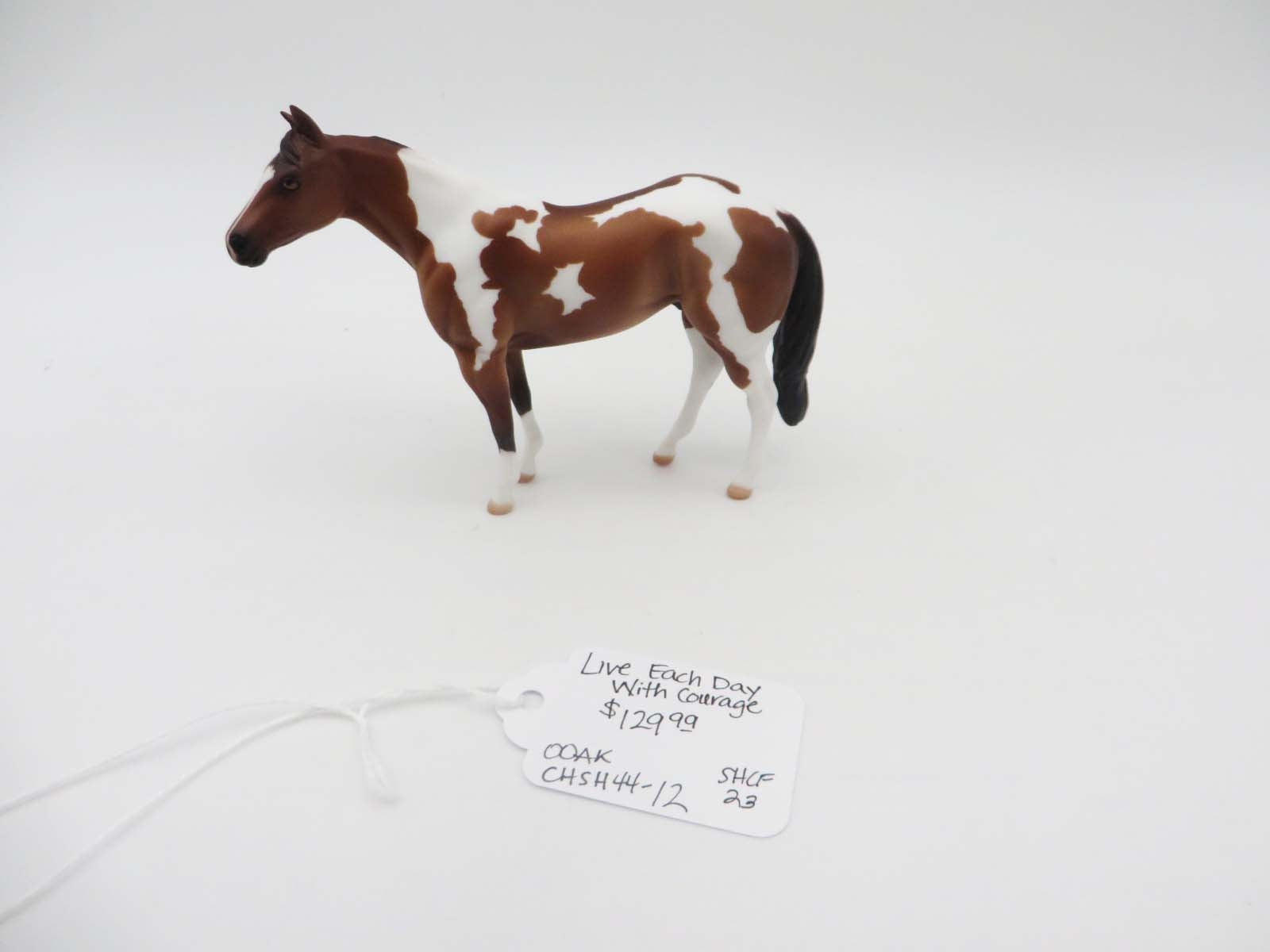 Live Each Day With Courage - OOAK - Stock Horse Chip By Donna Fredley - SHCF23