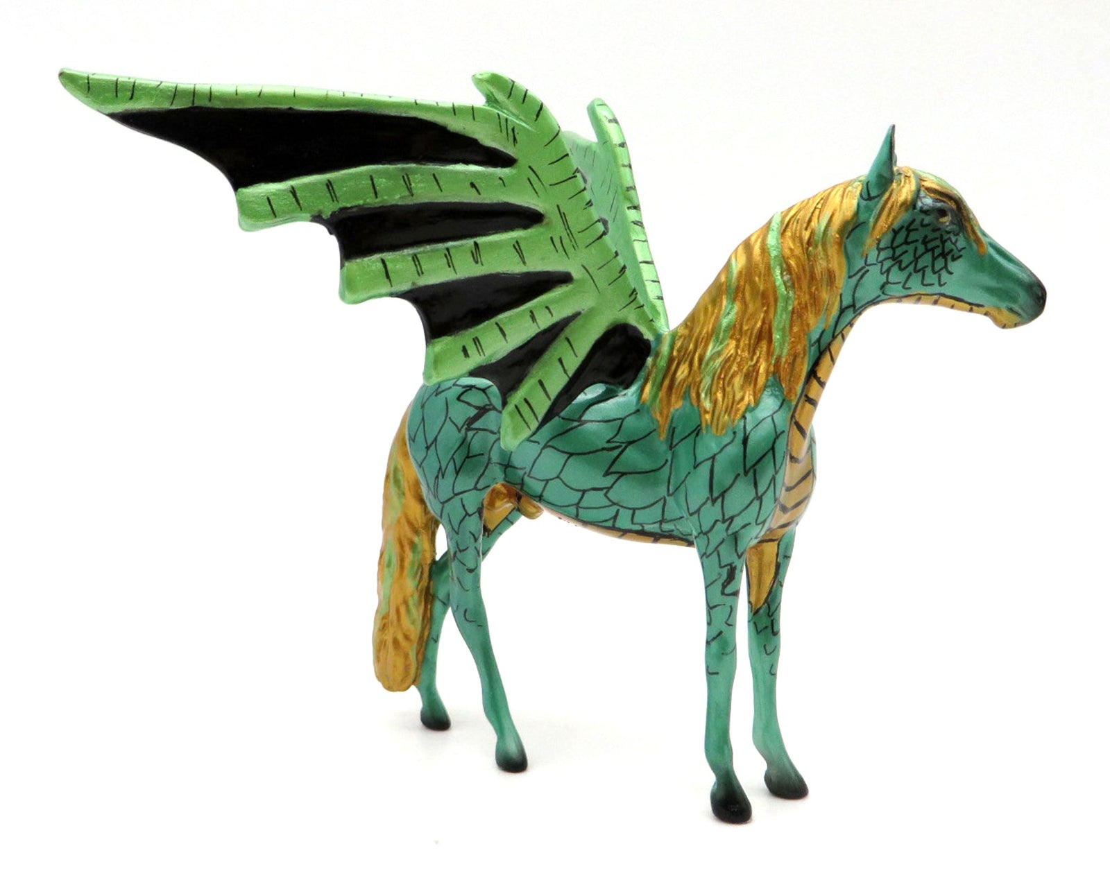 Lizard OOAK Andalusian Bat Chip Painted By Jas MM 21