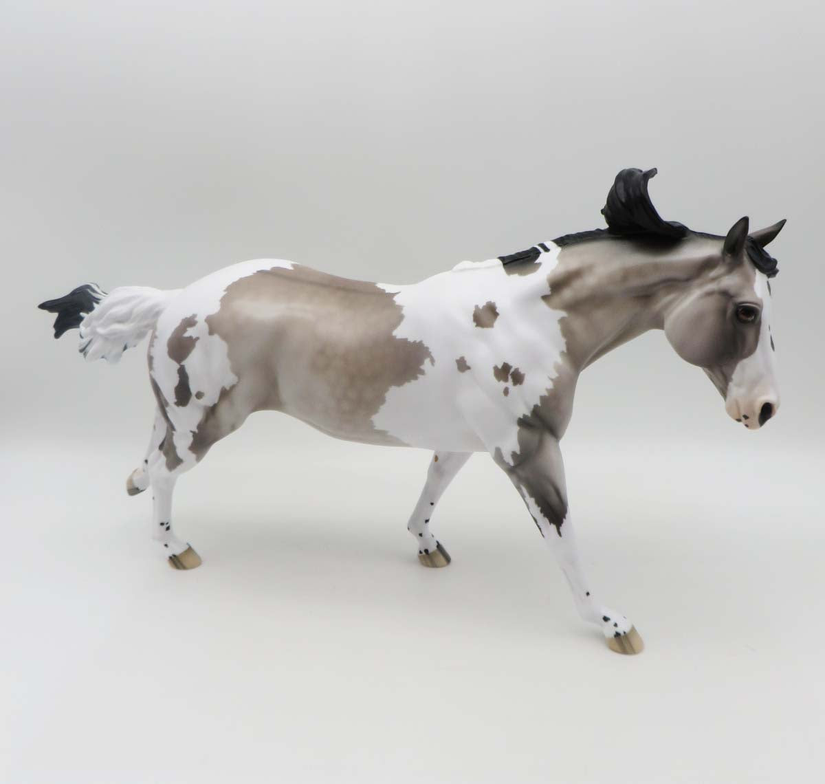Locked &#39;N Loaded - OOAK -Dappled Grulla Tobiano Running Stock Horse By Ellen Robbins - Best Offers 4/3/23