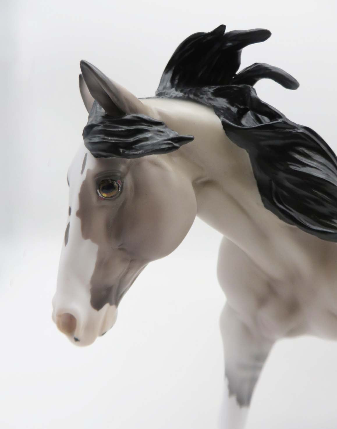 Locked &#39;N Loaded - OOAK -Dappled Grulla Tobiano Running Stock Horse By Ellen Robbins - Best Offers 4/3/23