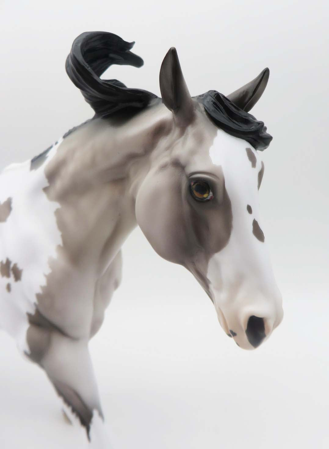 Locked &#39;N Loaded - OOAK -Dappled Grulla Tobiano Running Stock Horse By Ellen Robbins - Best Offers 4/3/23