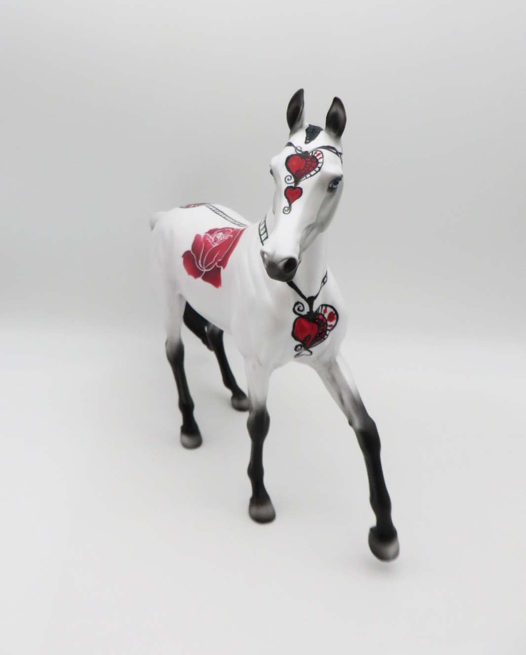 Locket Full Of Love -OOAK - Valentine Decorator Arabian Mare By Dawn Quick  2/14/23