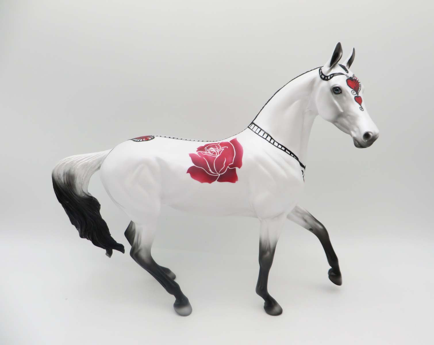 Locket Full Of Love -OOAK - Valentine Decorator Arabian Mare By Dawn Quick  2/14/23