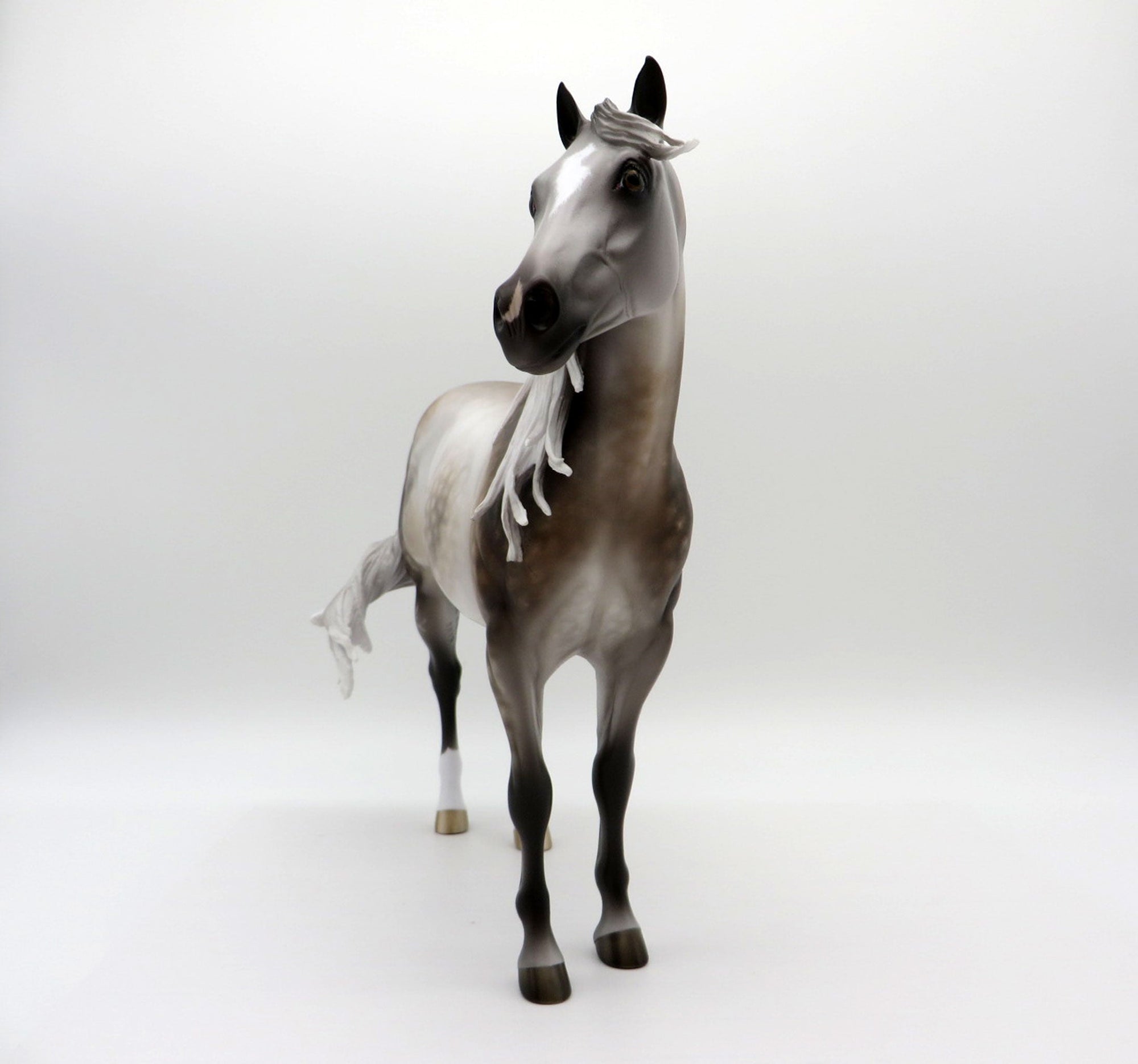 Love Letters-OOAK Star Dapple Grey ISH Painted by Sheryl Leisure 8/1/21