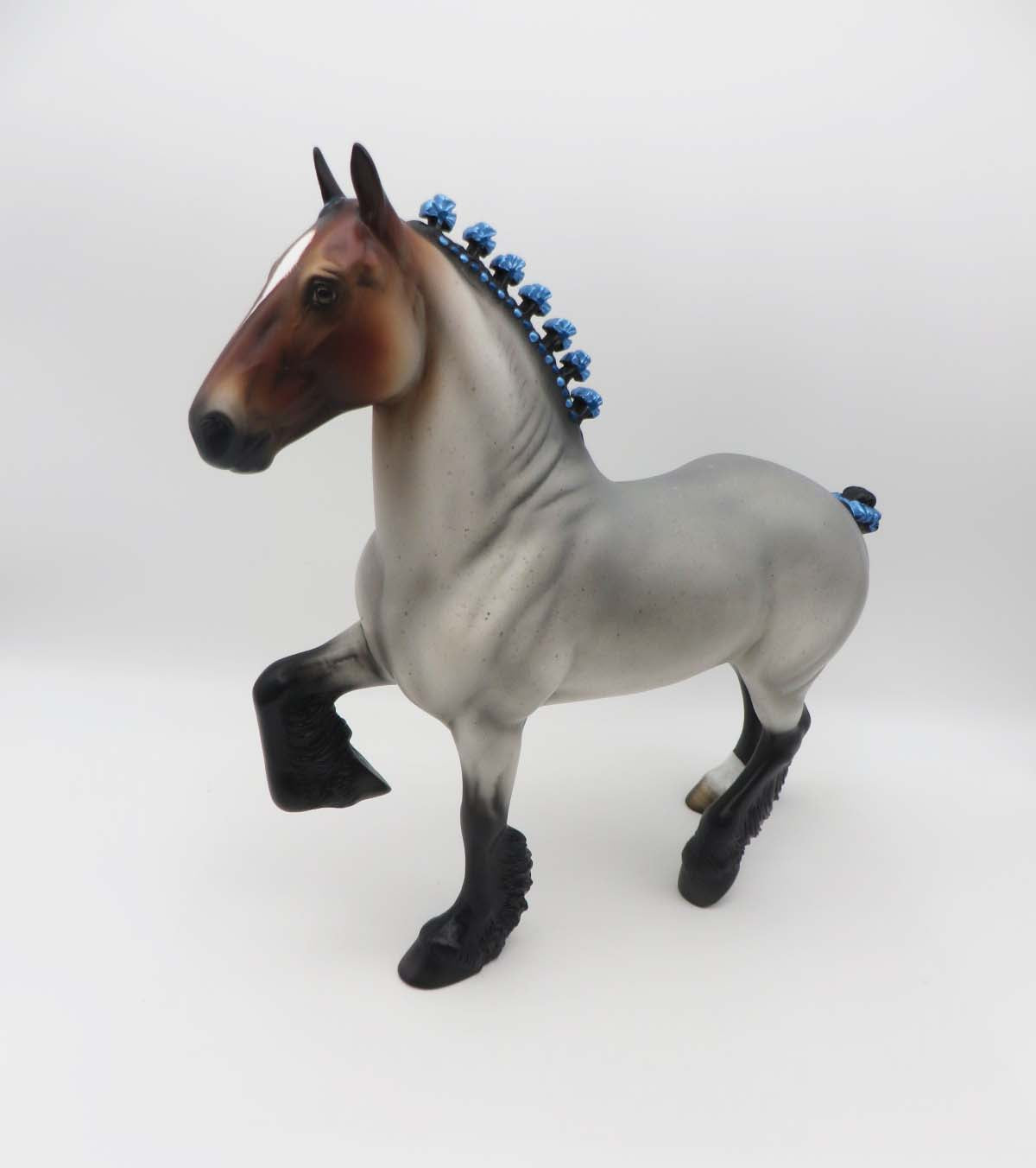 Ludwig - OOAK - Bay Roan Trotting Drafter By Angela Marleau - SHCF23