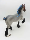 Ludwig - OOAK - Bay Roan Trotting Drafter By Angela Marleau - SHCF23