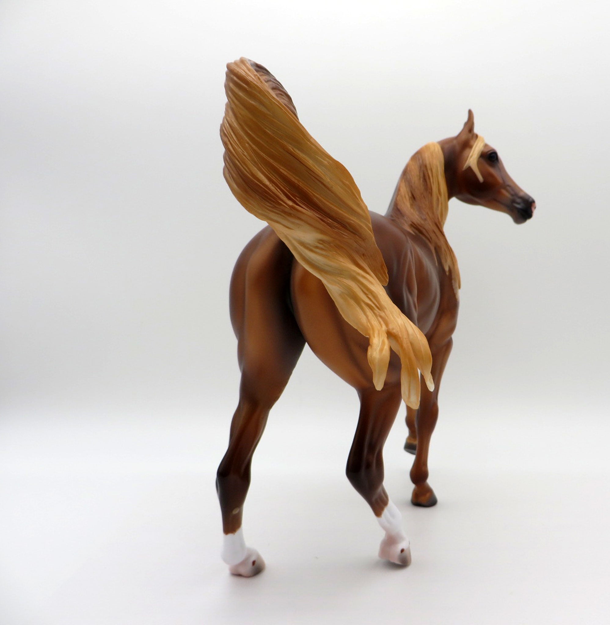 Lyell-OOAK Dapple Chestnut Arabian Mare Painted By Caroline Boydston 6/28/21