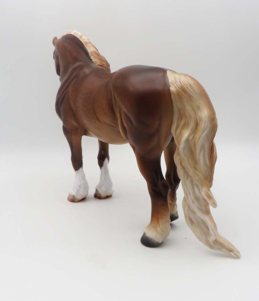 Lynott - OOAK - Dappled Sorrel Heavy Draft By Caroline Boydston BEST OFFER 3/13/23