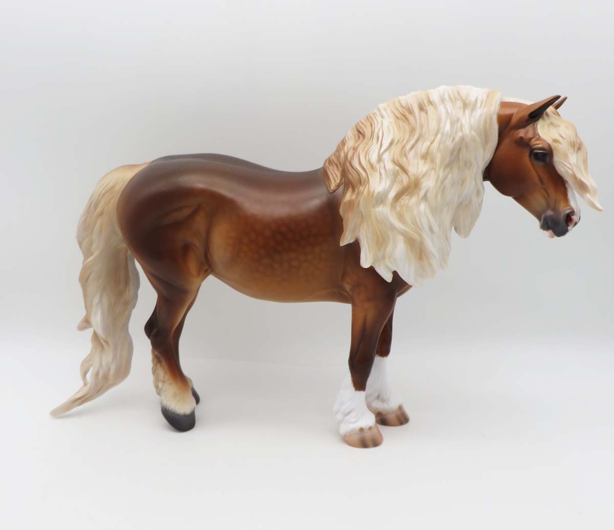 Lynott - OOAK - Dappled Sorrel Heavy Draft By Caroline Boydston BEST OFFER 3/13/23