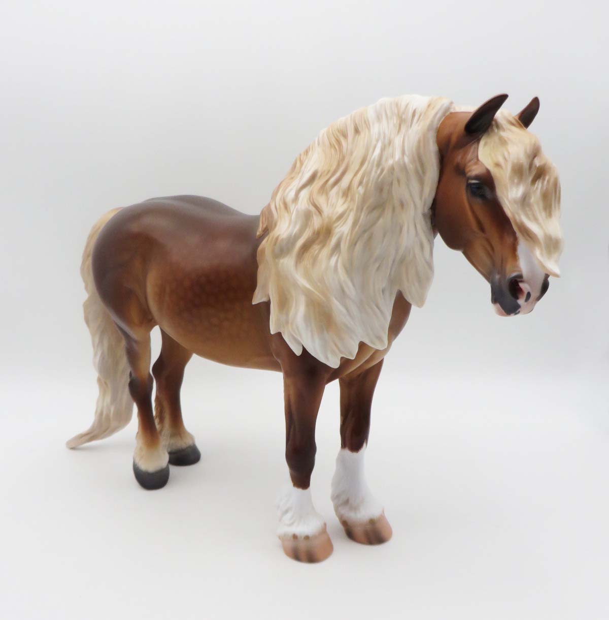 Lynott - OOAK - Dappled Sorrel Heavy Draft By Caroline Boydston BEST OFFER 3/13/23