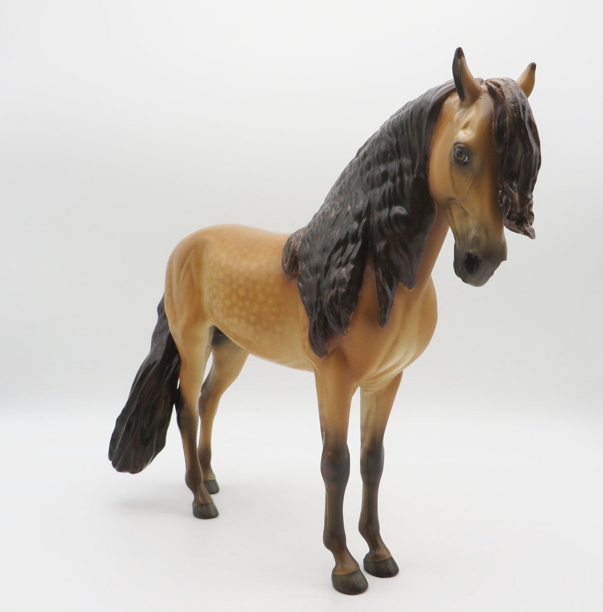 Macauly  - OOAK Claybank Dun Andalusian Painted by Sheryl Leisure 9/19/22