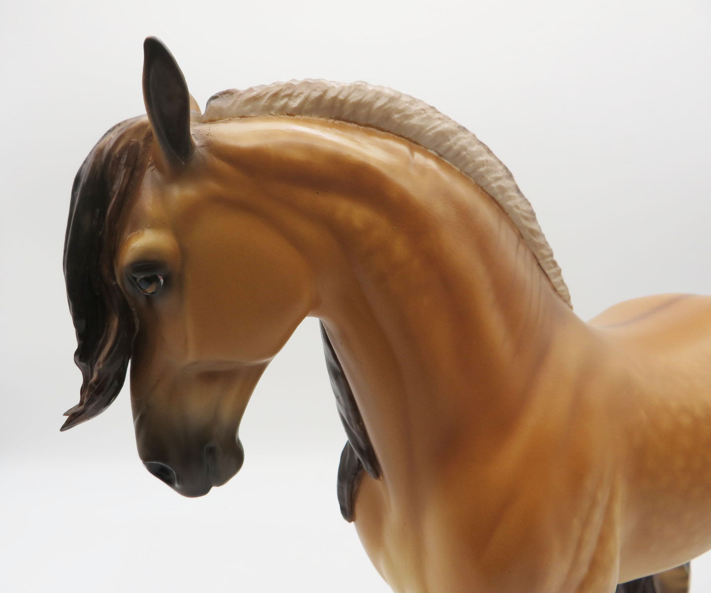 Macauly  - OOAK Claybank Dun Andalusian Painted by Sheryl Leisure 9/19/22