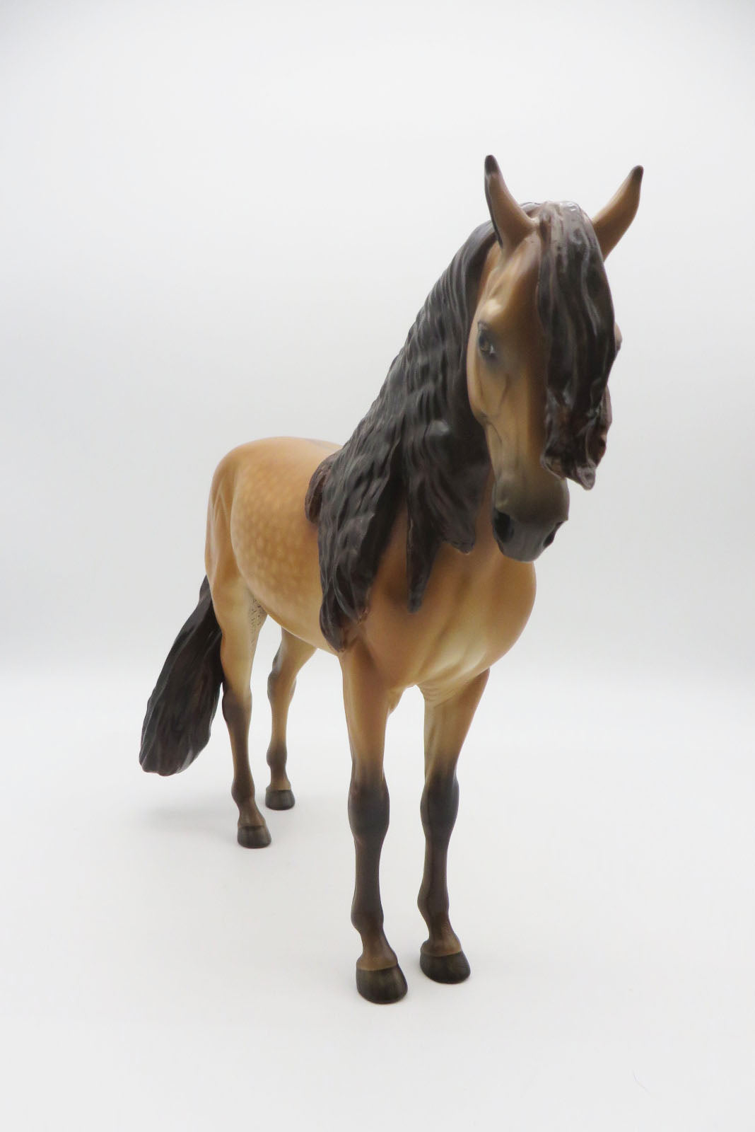 Macauly  - OOAK Claybank Dun Andalusian Painted by Sheryl Leisure 9/19/22
