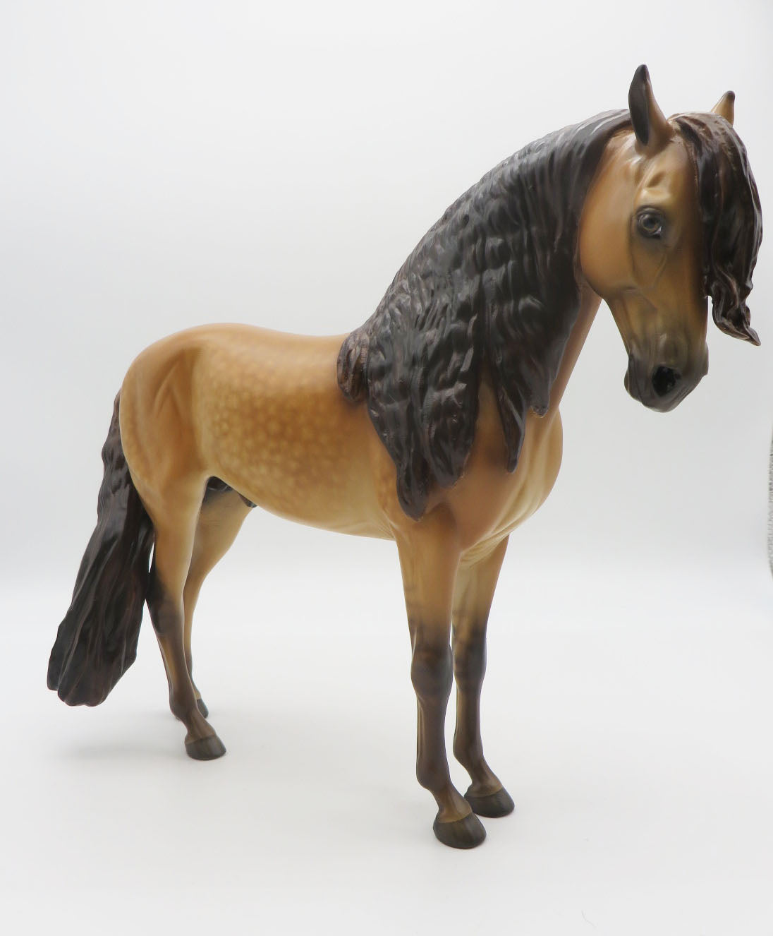 Macauly  - OOAK Claybank Dun Andalusian Painted by Sheryl Leisure 9/19/22