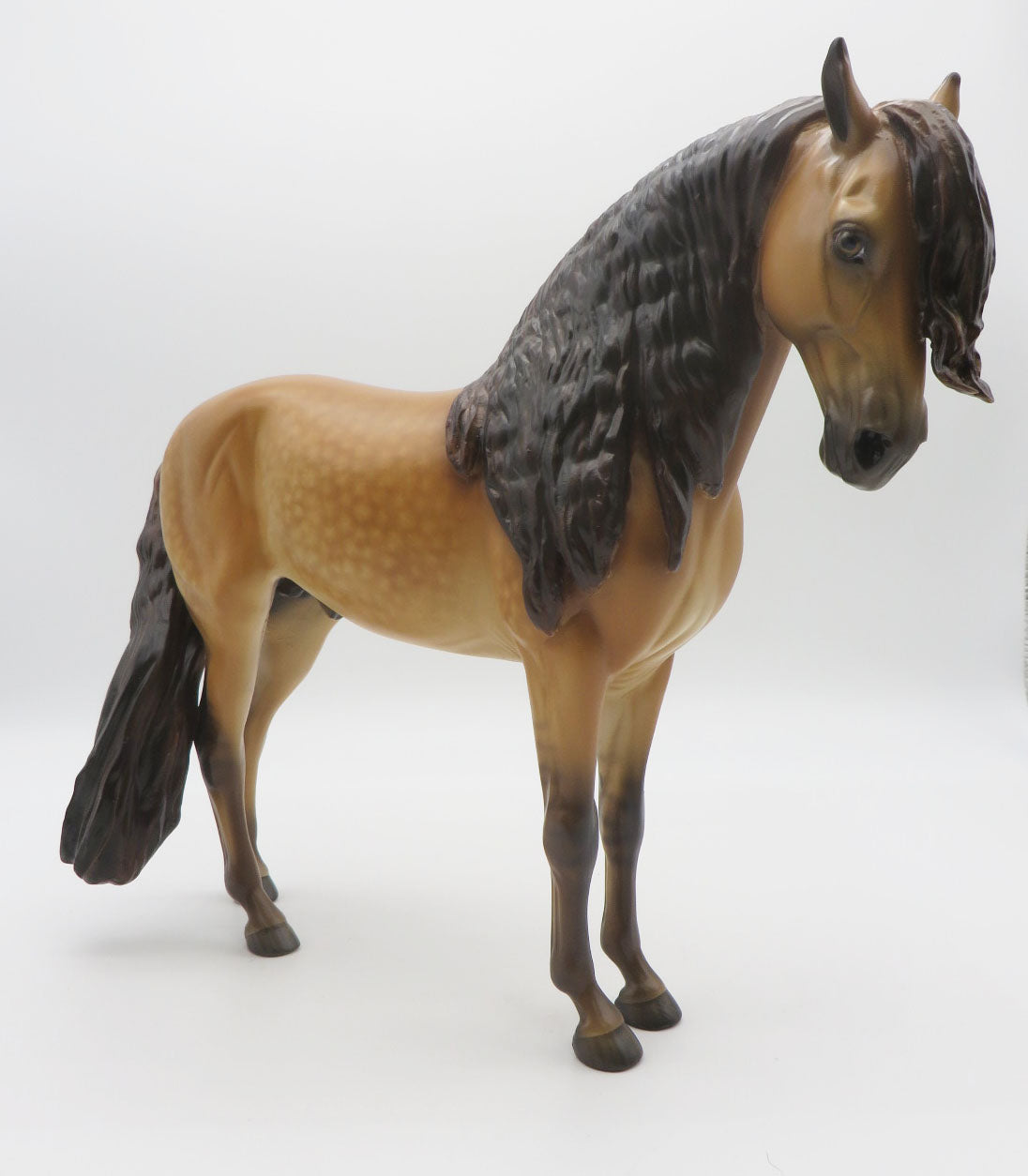 Macauly  - OOAK Claybank Dun Andalusian Painted by Sheryl Leisure 9/19/22