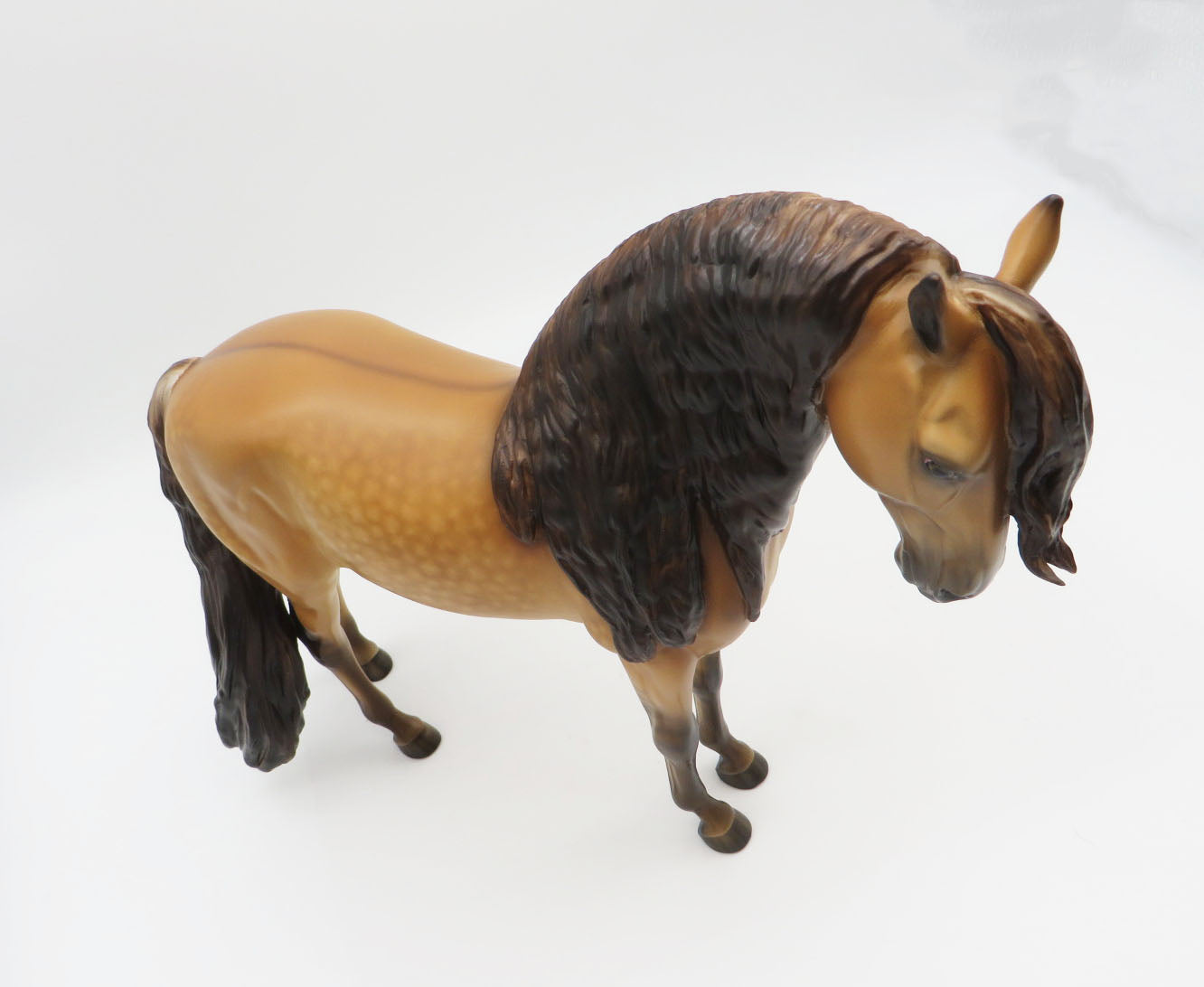 Macauly  - OOAK Claybank Dun Andalusian Painted by Sheryl Leisure 9/19/22