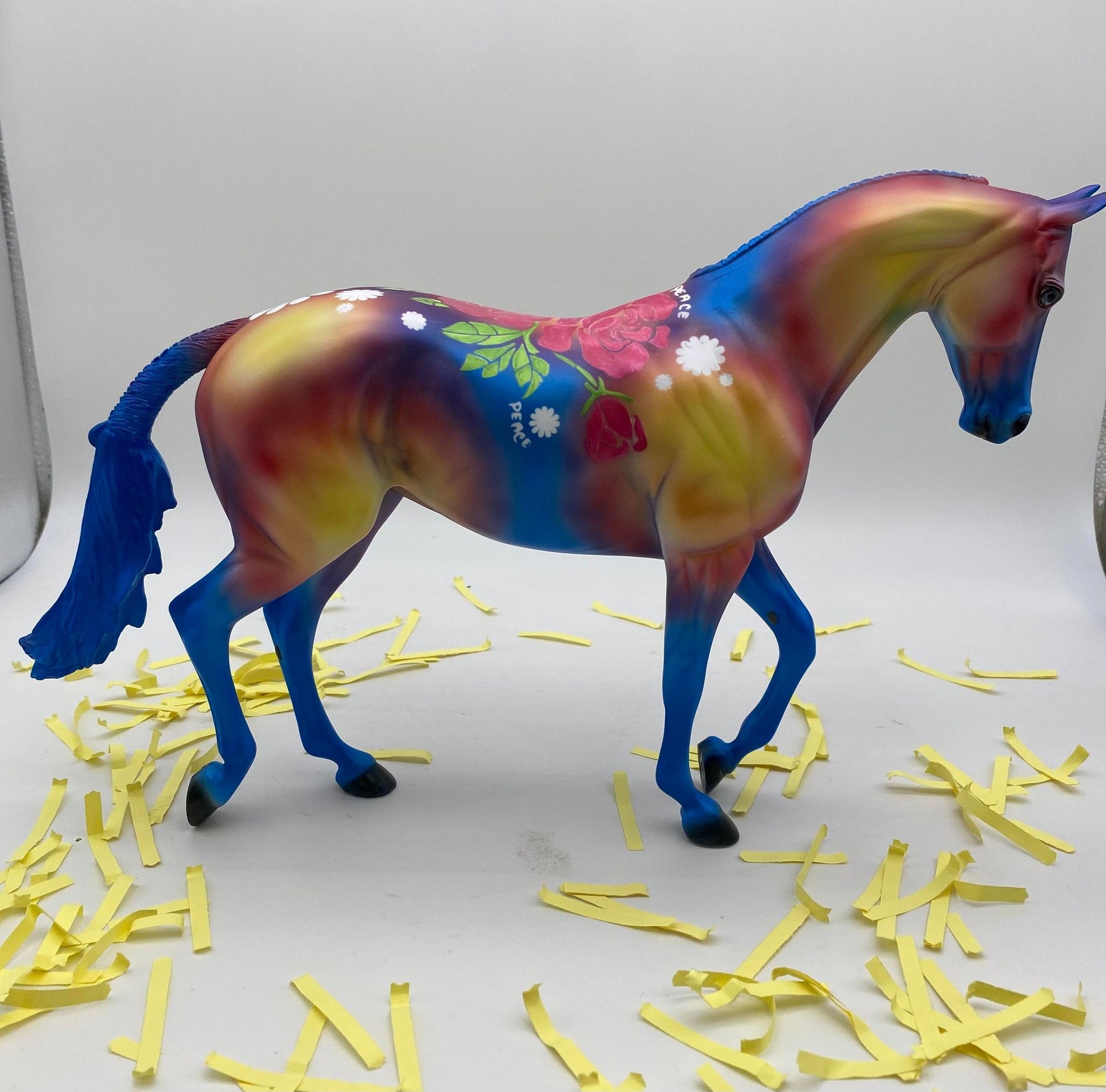 Malika-OOAK Tye Dye Deco Painted by Dawn Quick 7/22