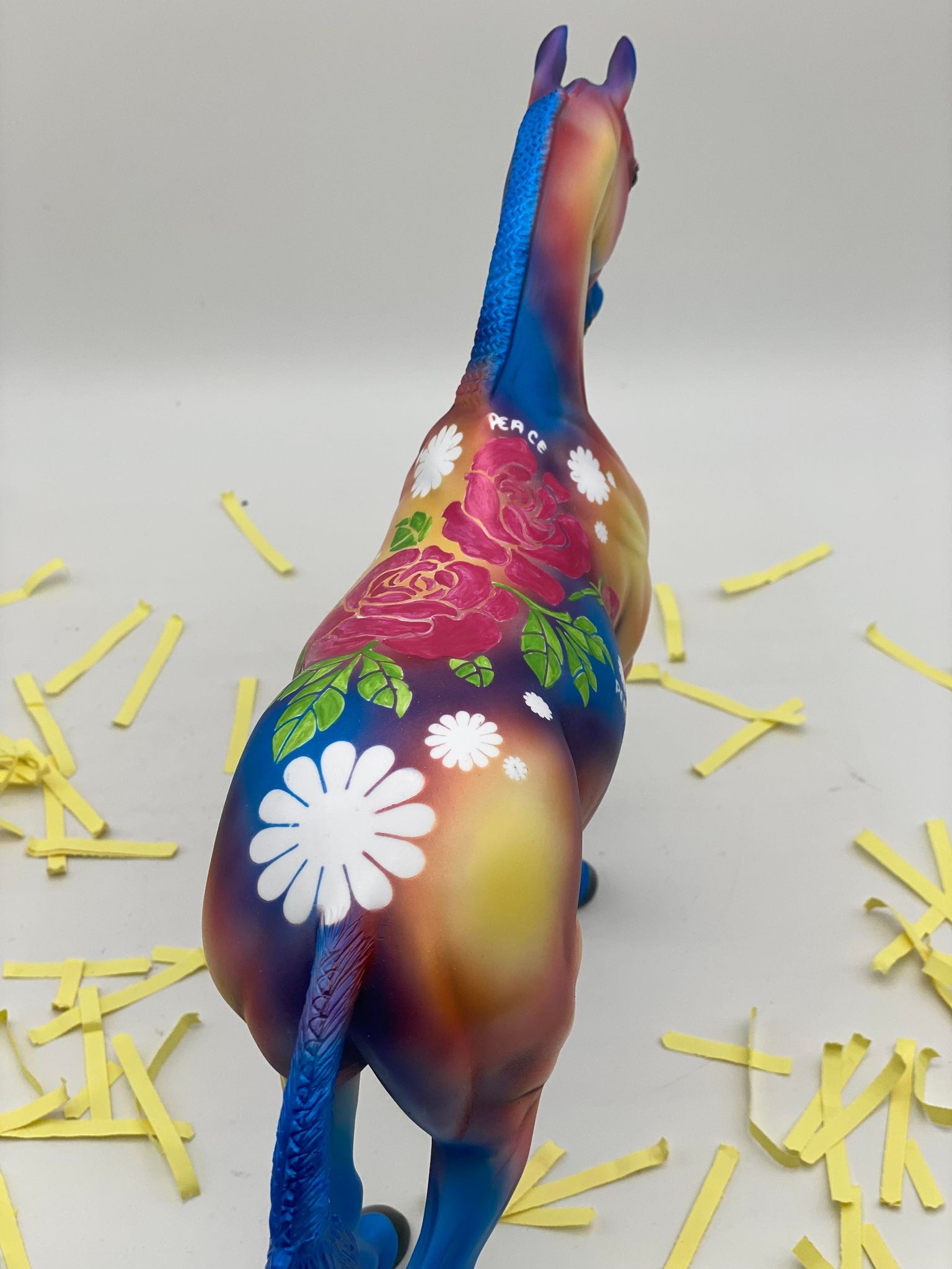 Malika-OOAK Tye Dye Deco Painted by Dawn Quick 7/22