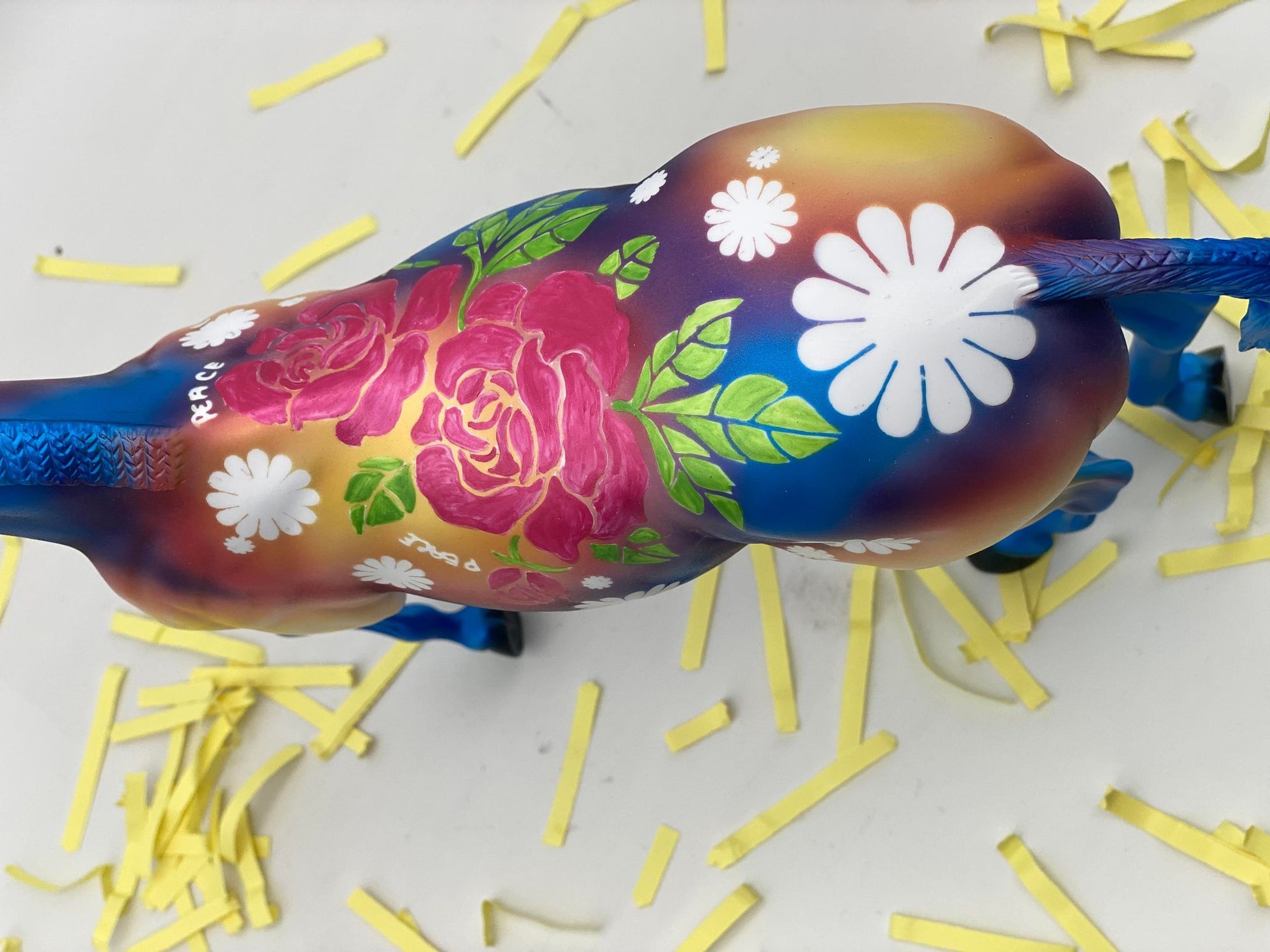 Malika-OOAK Tye Dye Deco Painted by Dawn Quick 7/22