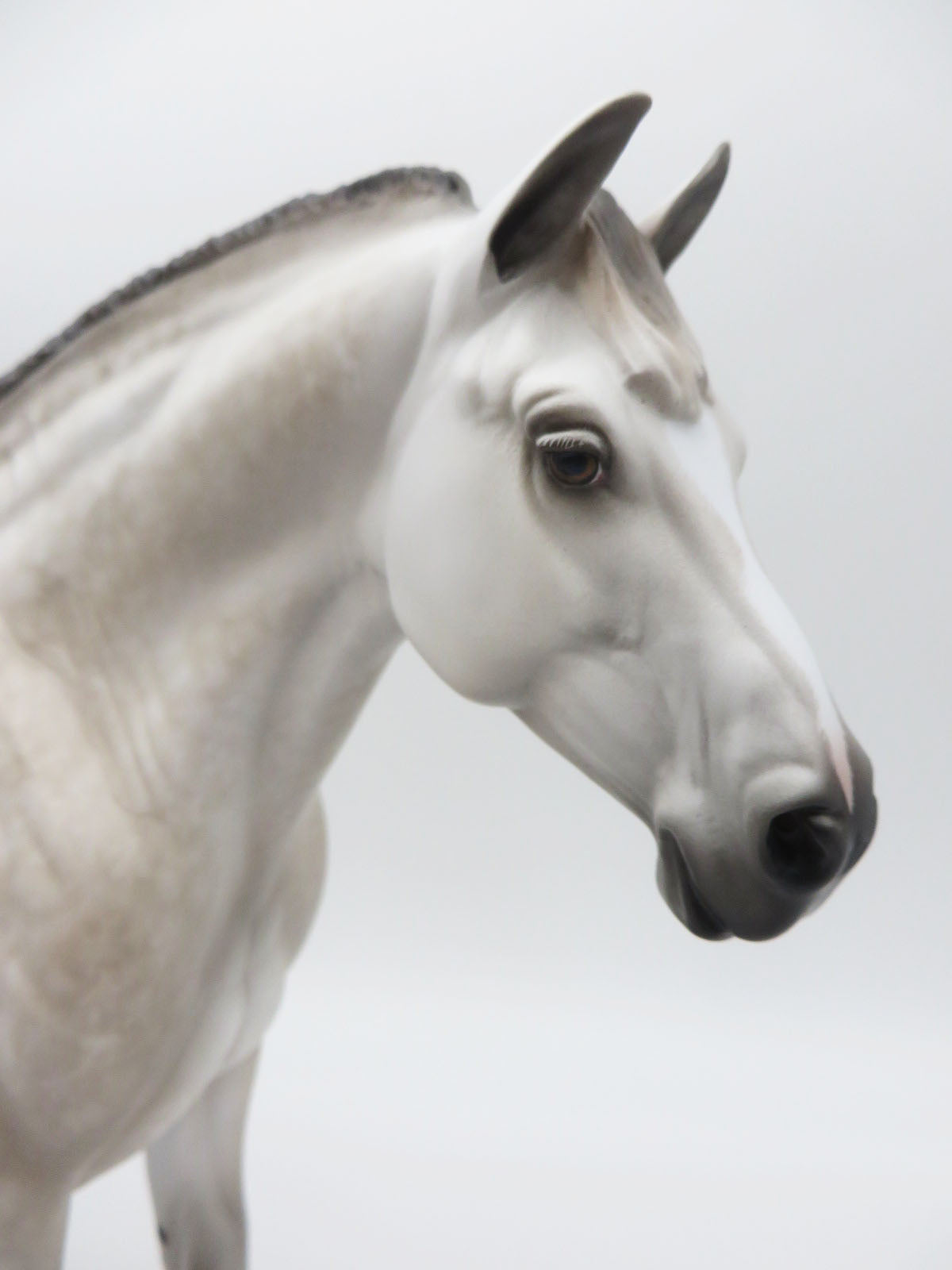 MAVIS - OOAK - DAPPLE GREY HEAVY DRAFT MARE PAINTED BY SHERYL LEISURE - BEST OFFERS - 10/21/22.