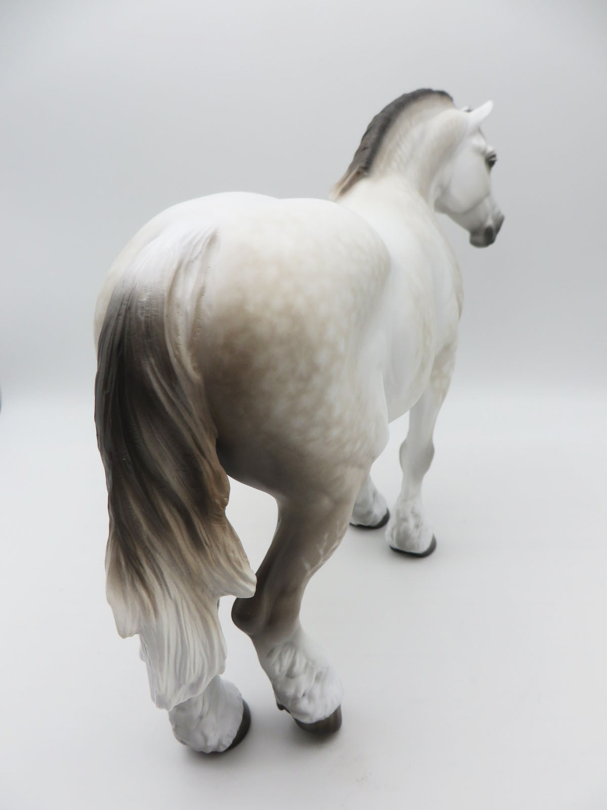 MAVIS - OOAK - DAPPLE GREY HEAVY DRAFT MARE PAINTED BY SHERYL LEISURE - BEST OFFERS - 10/21/22.