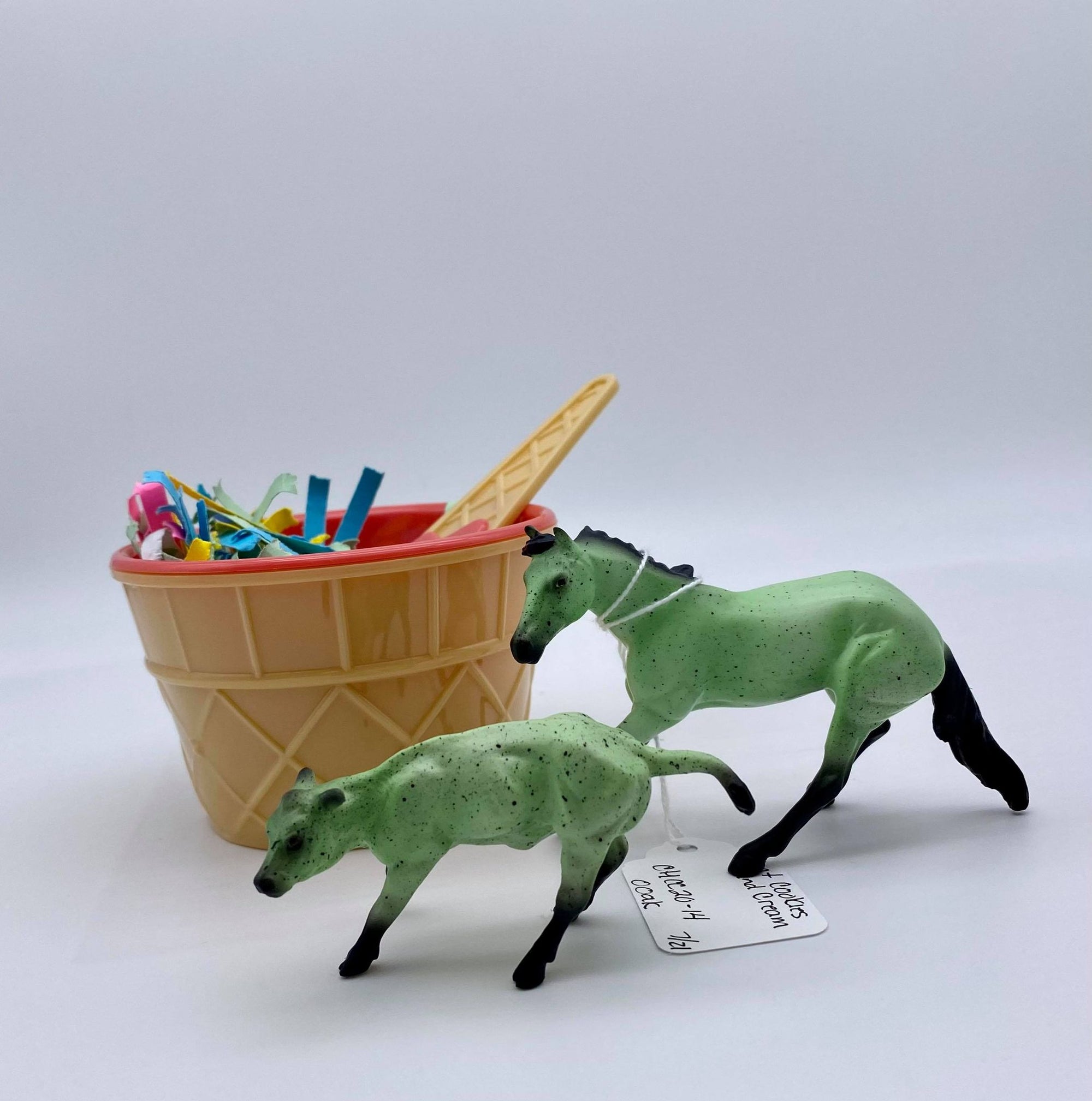 Mint Cookies and Cream- OOAK Cutter Calf and Calf Chip Painted By Audrey Dixon  NICM-7/23/21