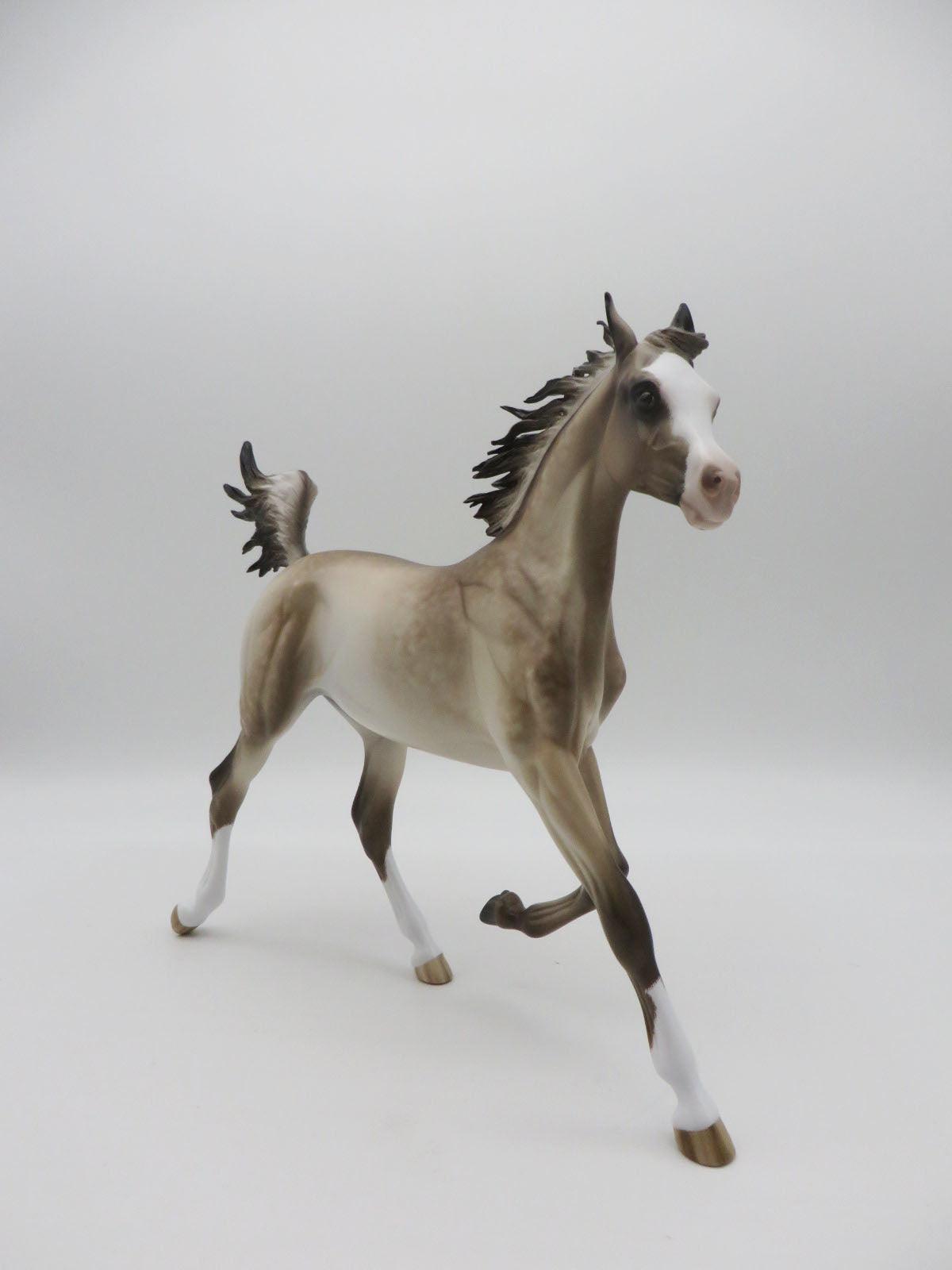 Miss Goddess -OOAK  Pap Buckskin Yearling Painted by Sheryl Leisure 9/19/22