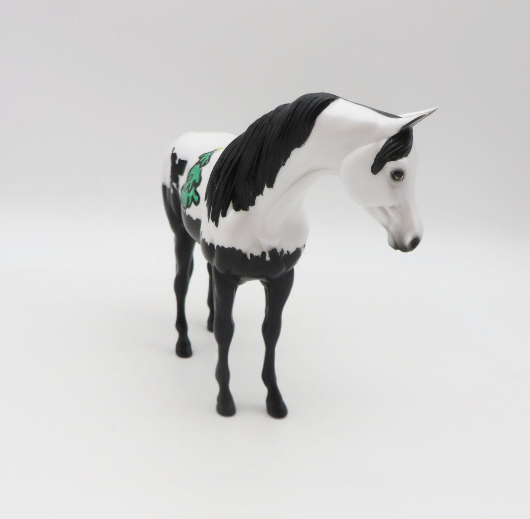 Holiday Magic In The Shadows - OOAK - Christmas Decorator Arabian Mare Pebbles - by Dawn Quick - CT22