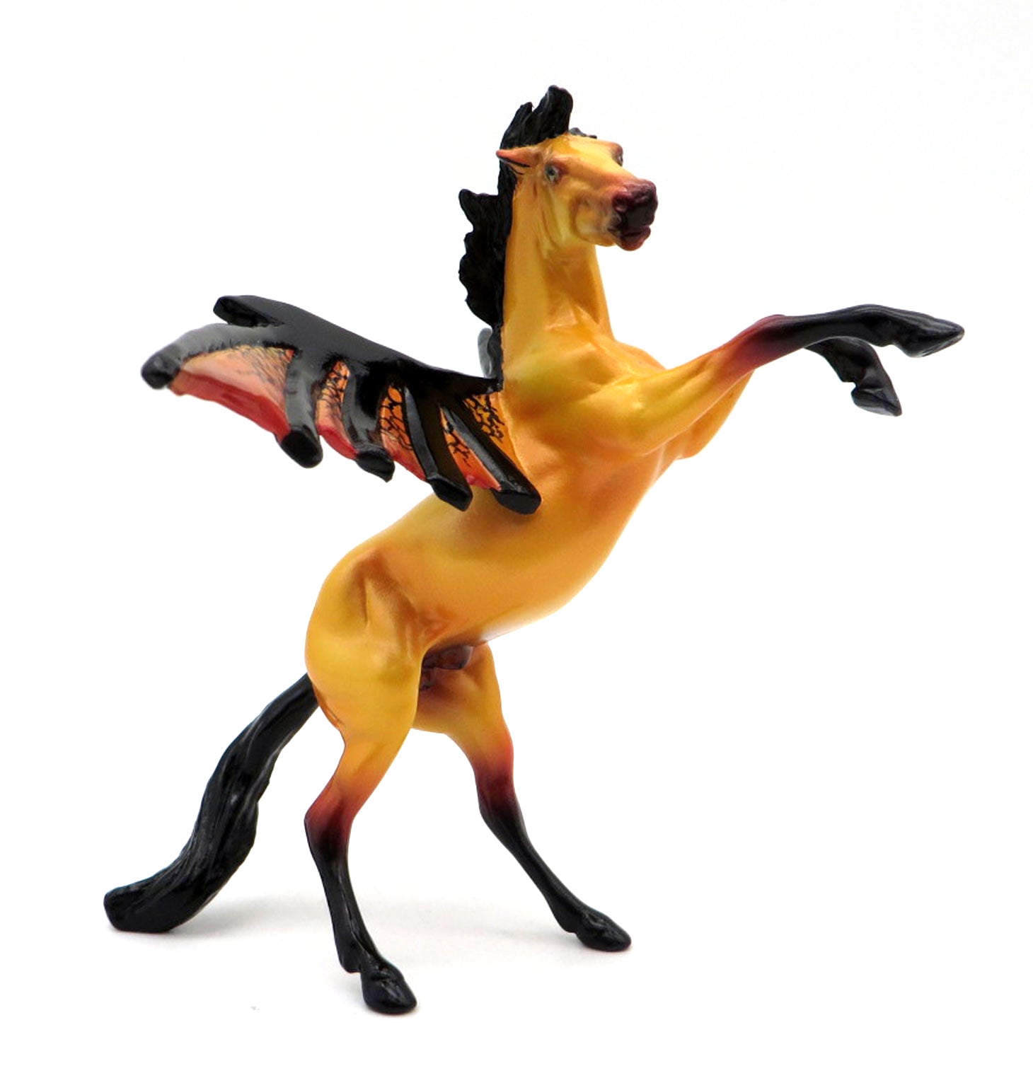 Magma OOAK Rearing Chip Bat Chip Painted By Ellen MM 21