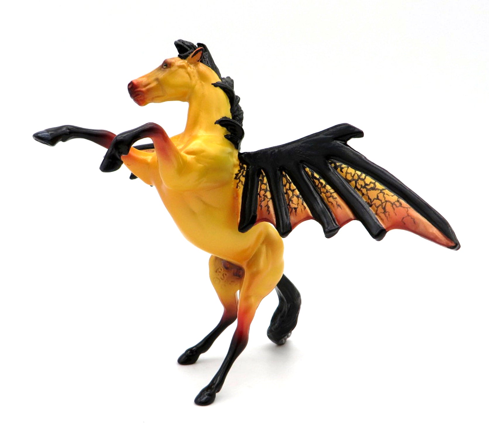 Magma OOAK Rearing Chip Bat Chip Painted By Ellen MM 21