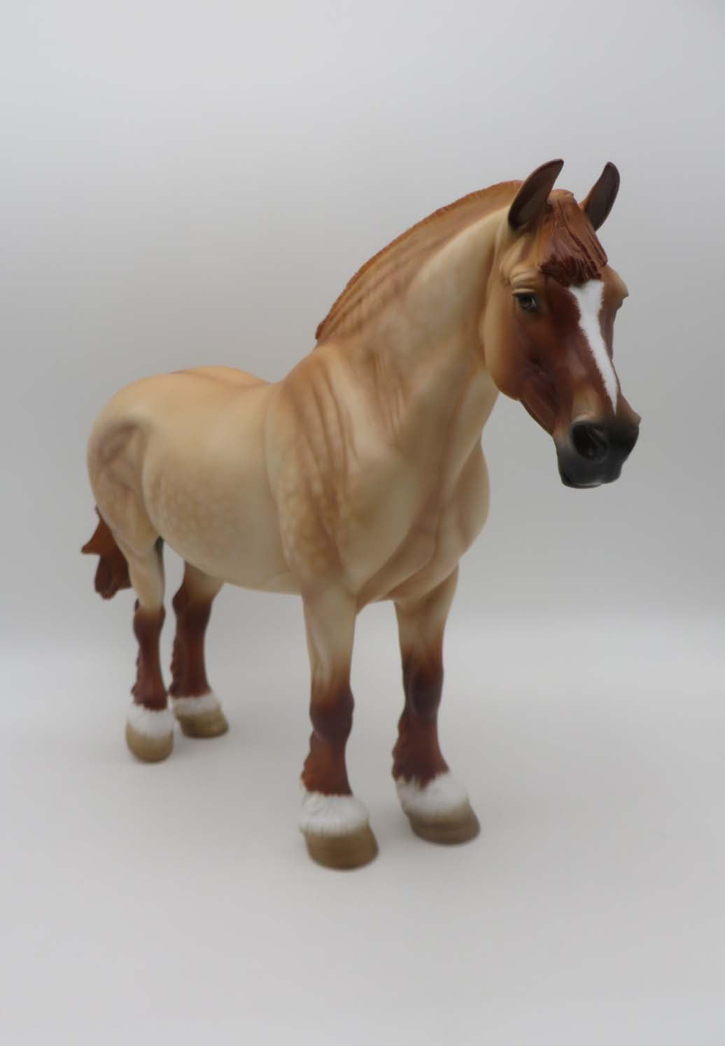 Maple - OOAK - Red Dun Heavy Draft By Angela Marleau - SHCF23