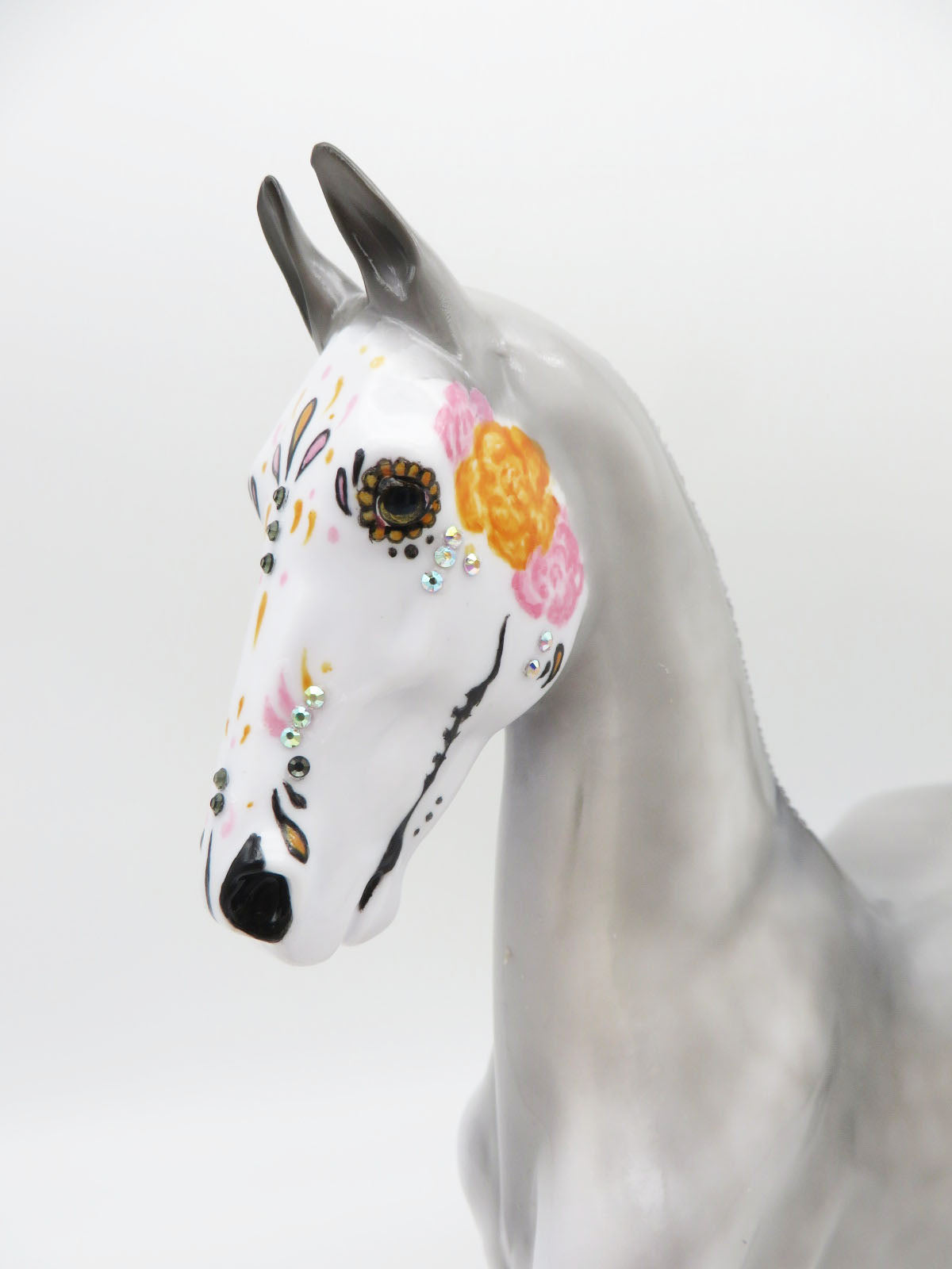 Marigold - Sugar Skull Decorator Saddlebred with Bling Added Painted by Jess Hamill - MM22