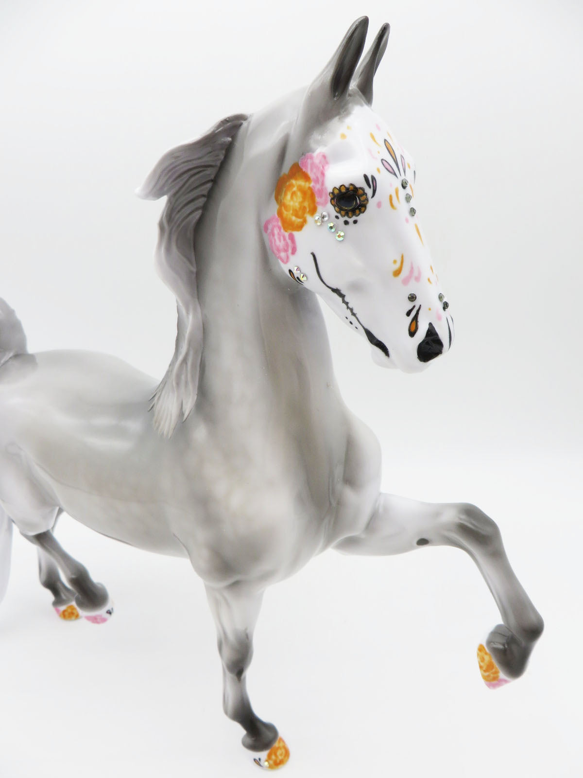 Marigold - Sugar Skull Decorator Saddlebred with Bling Added Painted by Jess Hamill - MM22